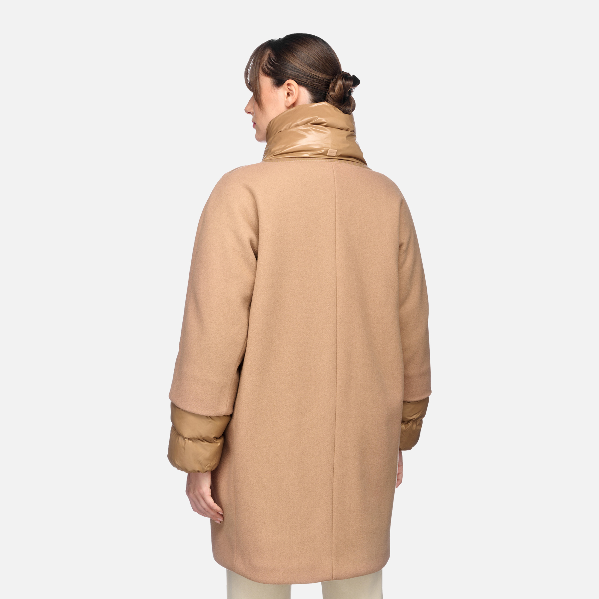 Brown women's coat Geox Diamanta - Women's