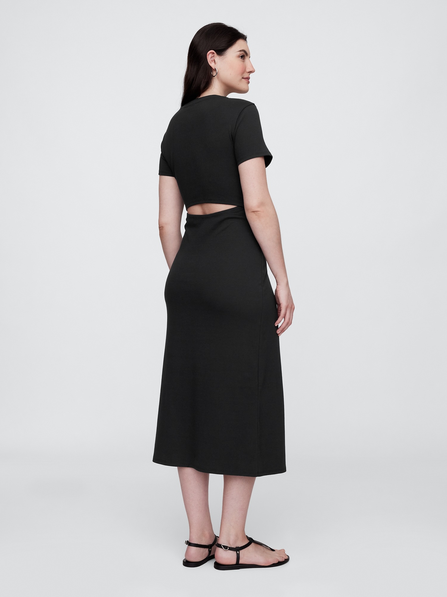 GAP Knitted midi dress with cutouts - Women's