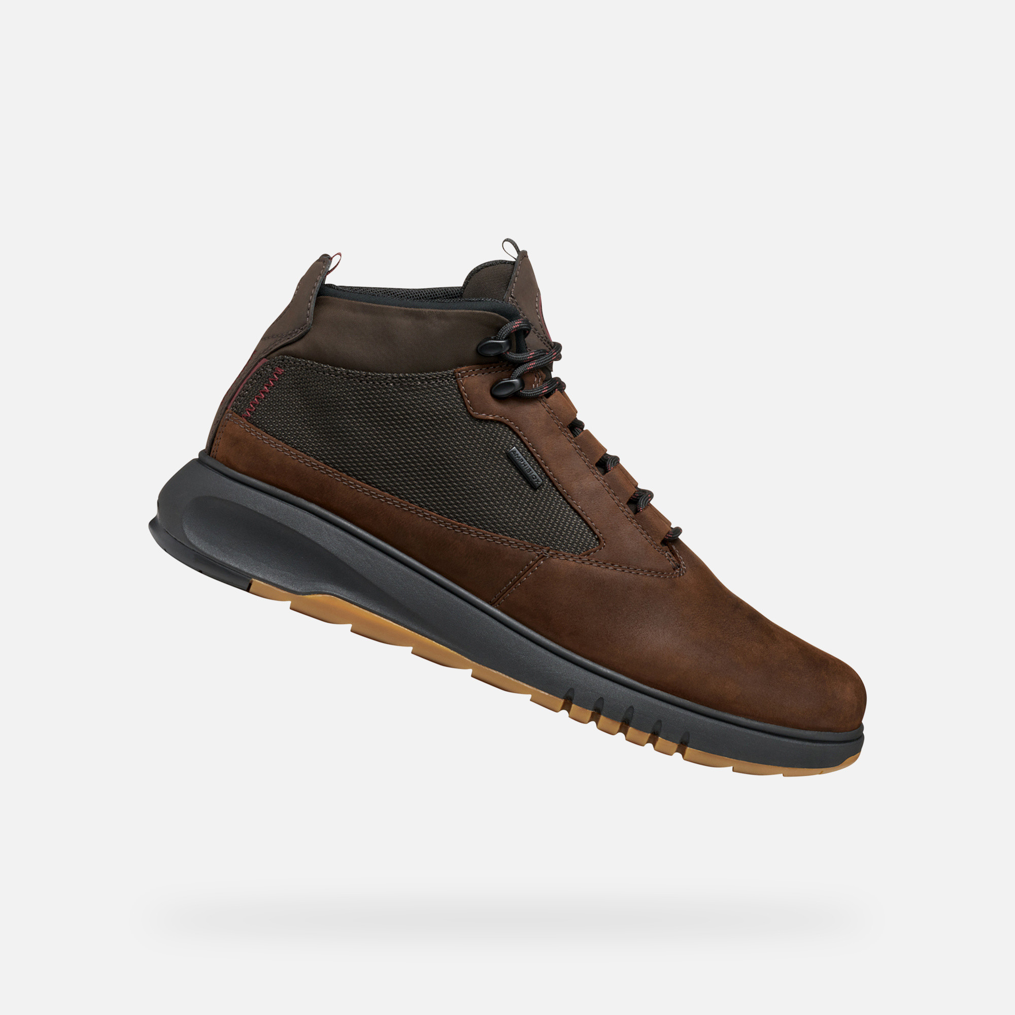 Dark Brown Mens Ankle Boots Geox Aerantis 4X4 ABX - Mens