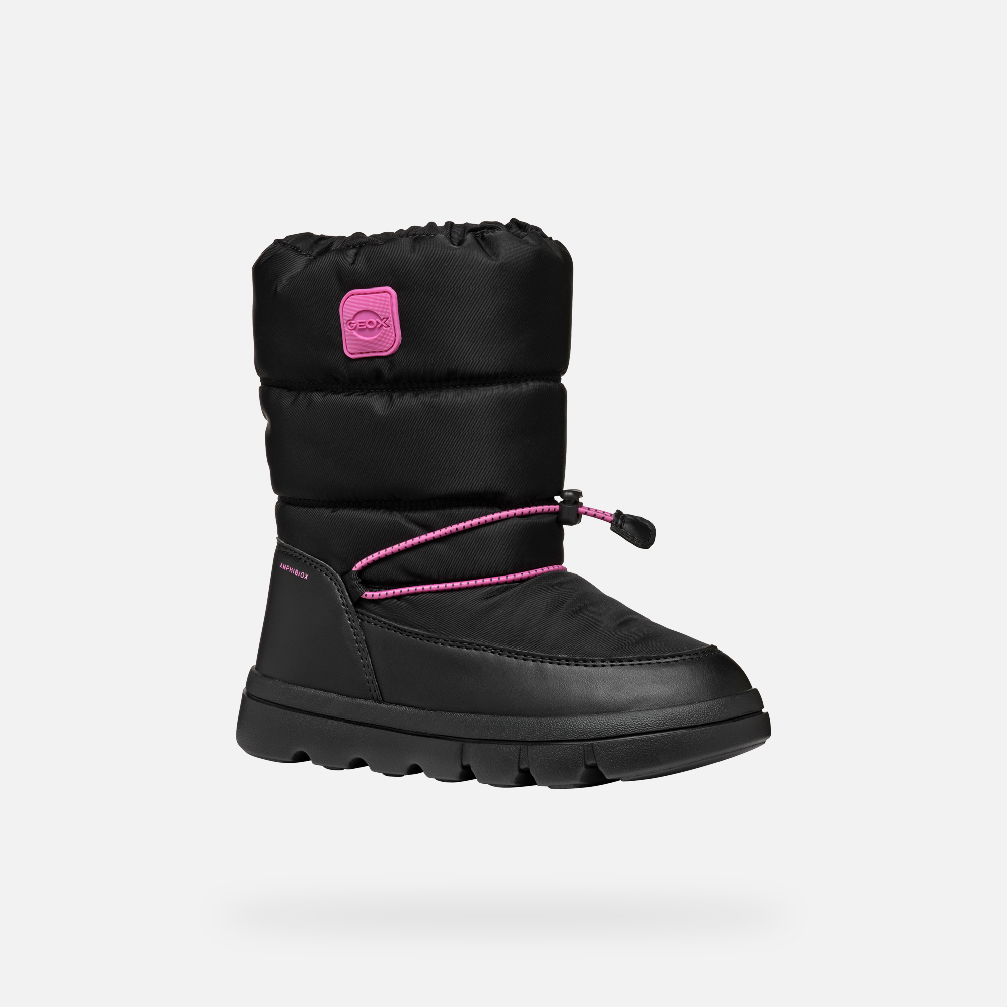 Black Girls Winter Boots Geox Willaboo B A - Girls