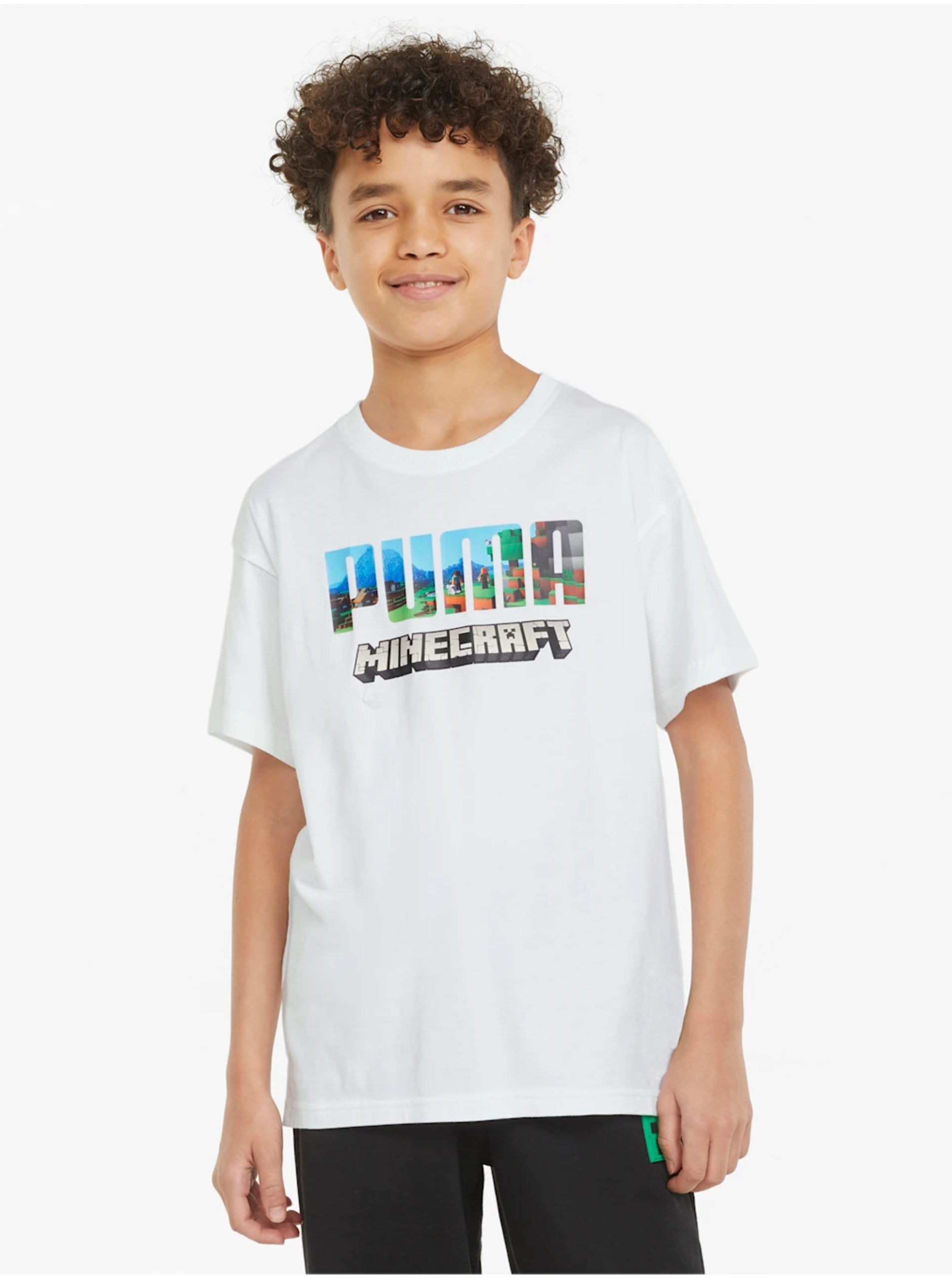 White boys T-shirt Puma x MINECRAFT - unisex