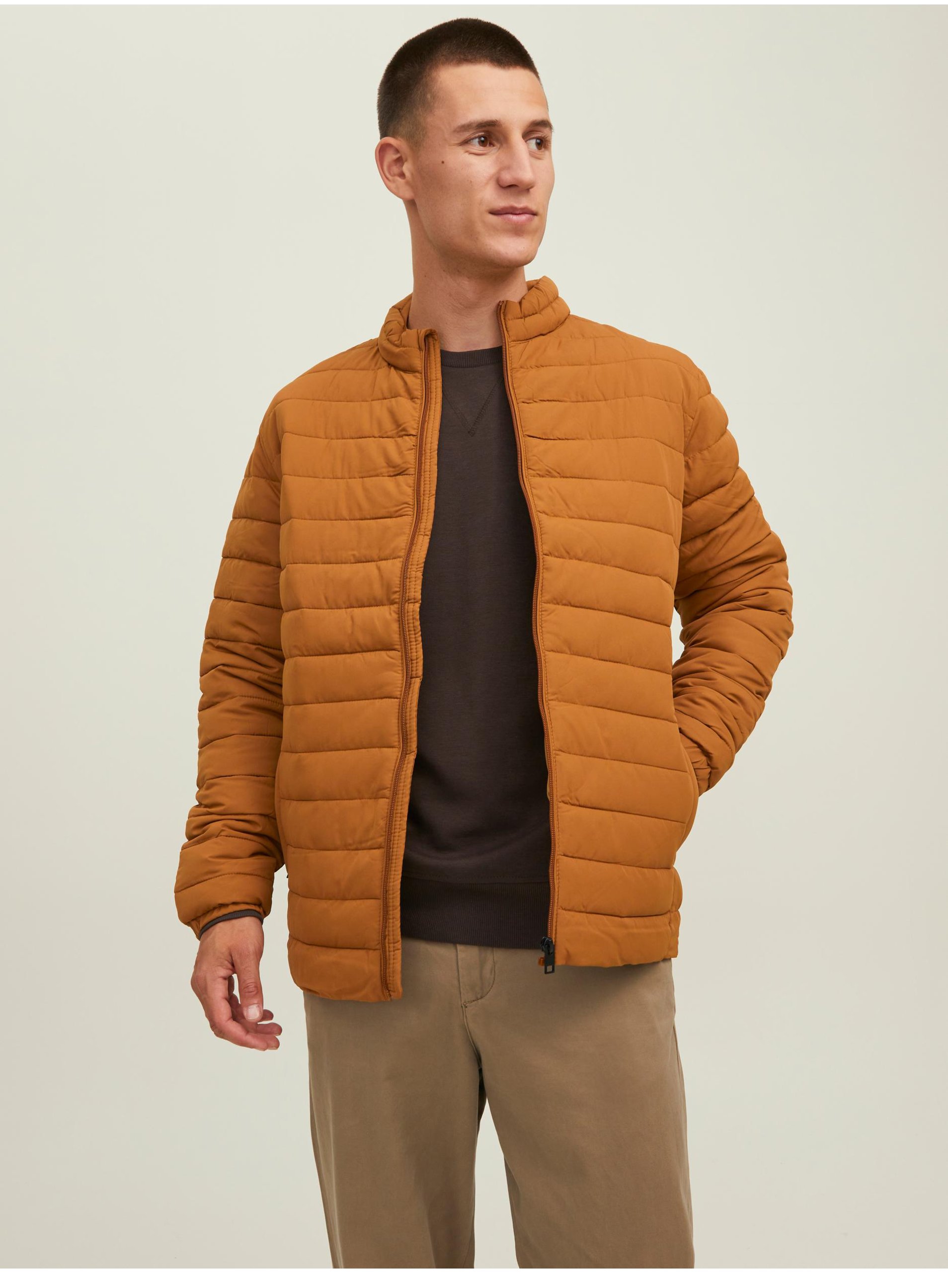 Brown Men's Quilted Light Jack & Jones Jack - Men