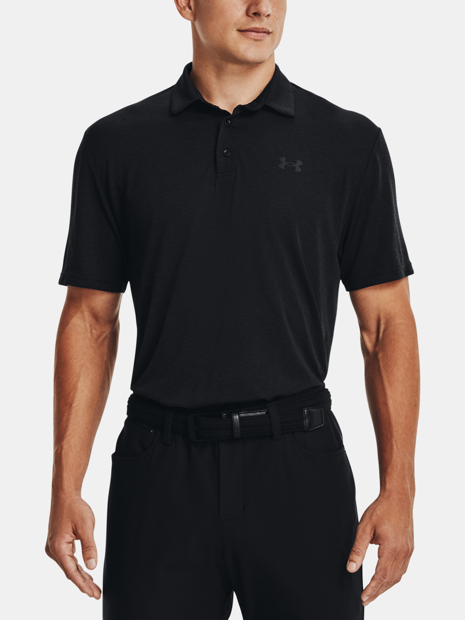 Under Armour Tričko UA Vanish Seamless Polo-BLK - Pánské