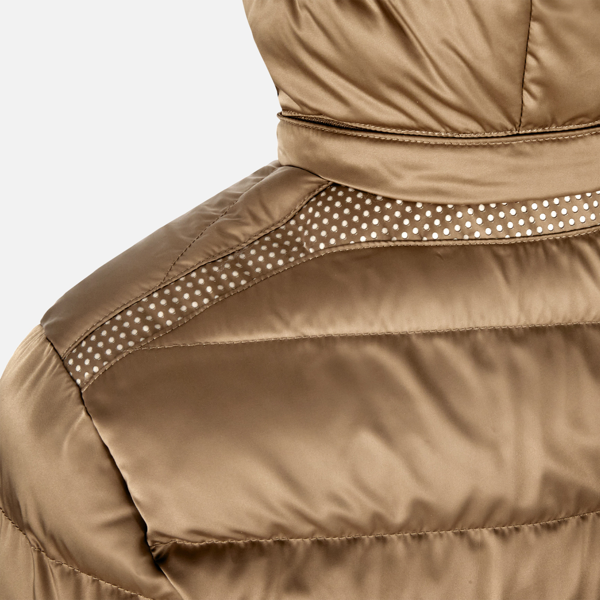 Geacă de damă maro deschis cu puf Geox Zosma