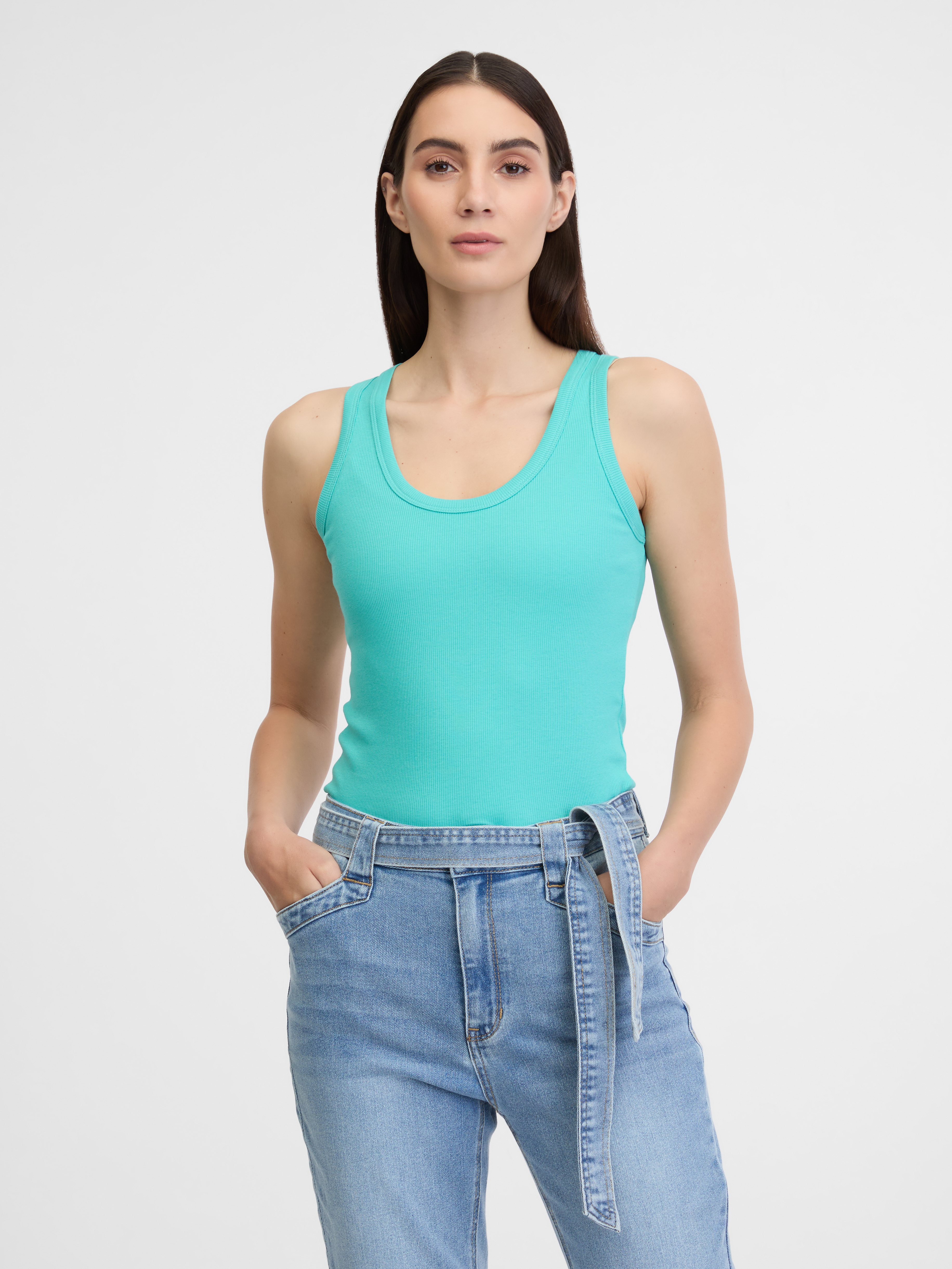 Turquoise womens tank top ORSAY - Womens