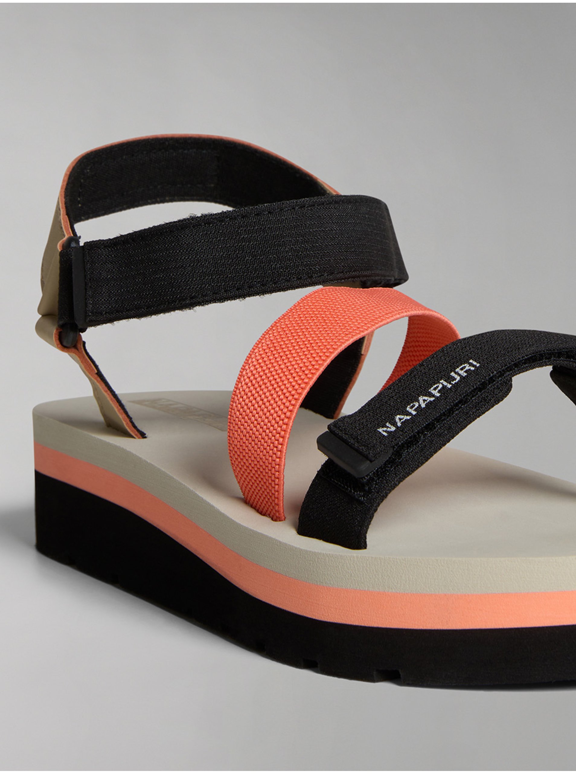 Sandale pentru femei NAPAPIJRI - negru, oranj, crem