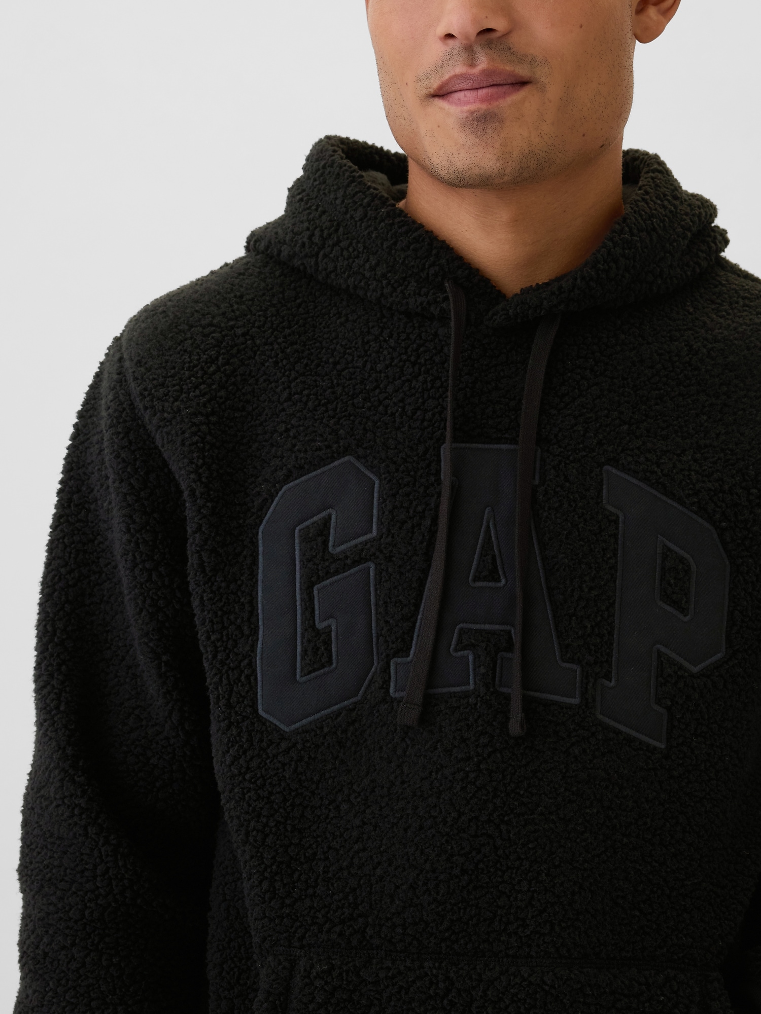 GAP Sherpa sweatshirt with logo - Men&#039;s