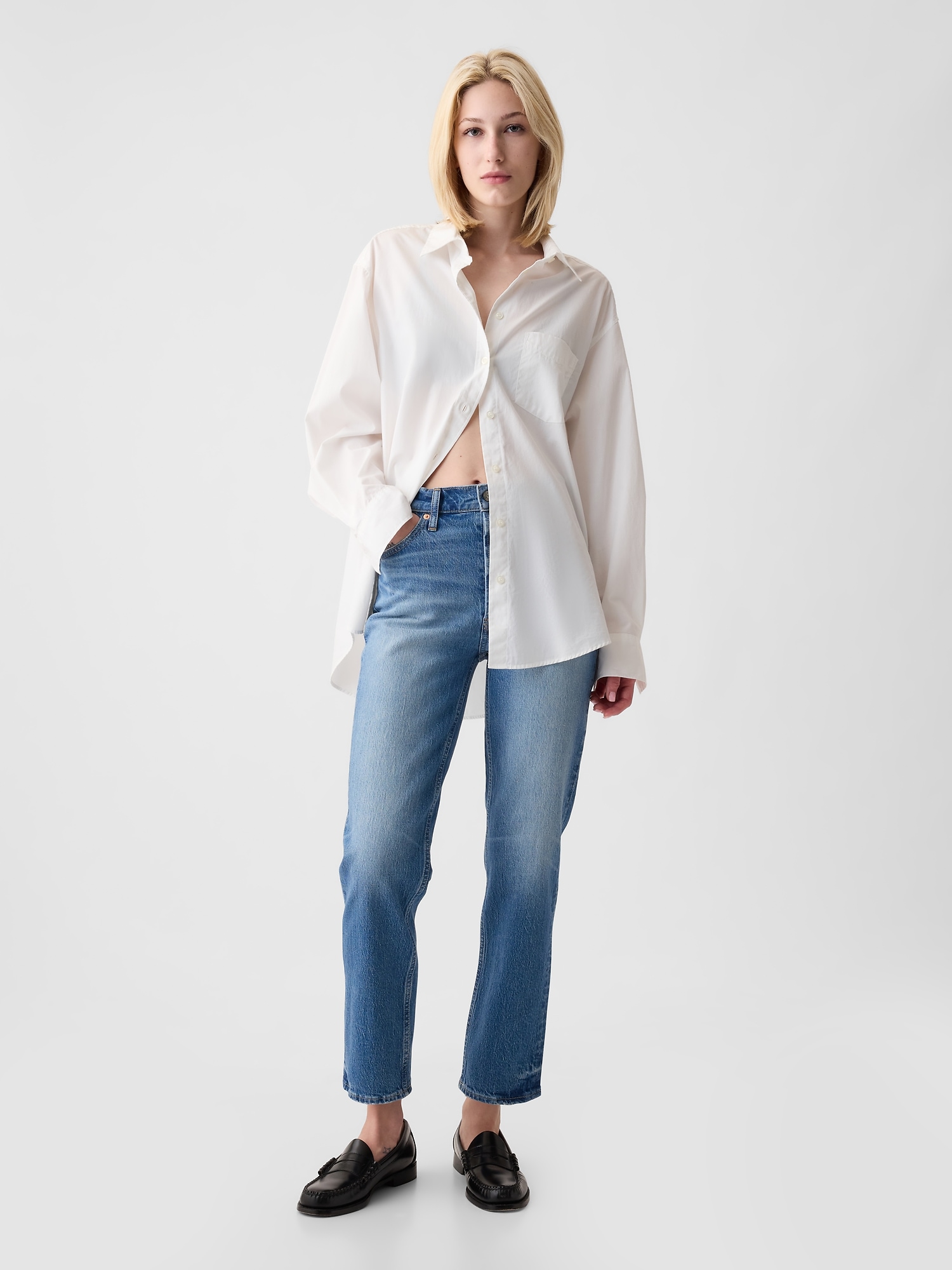 GAP Jeans Straight High Rise - Women