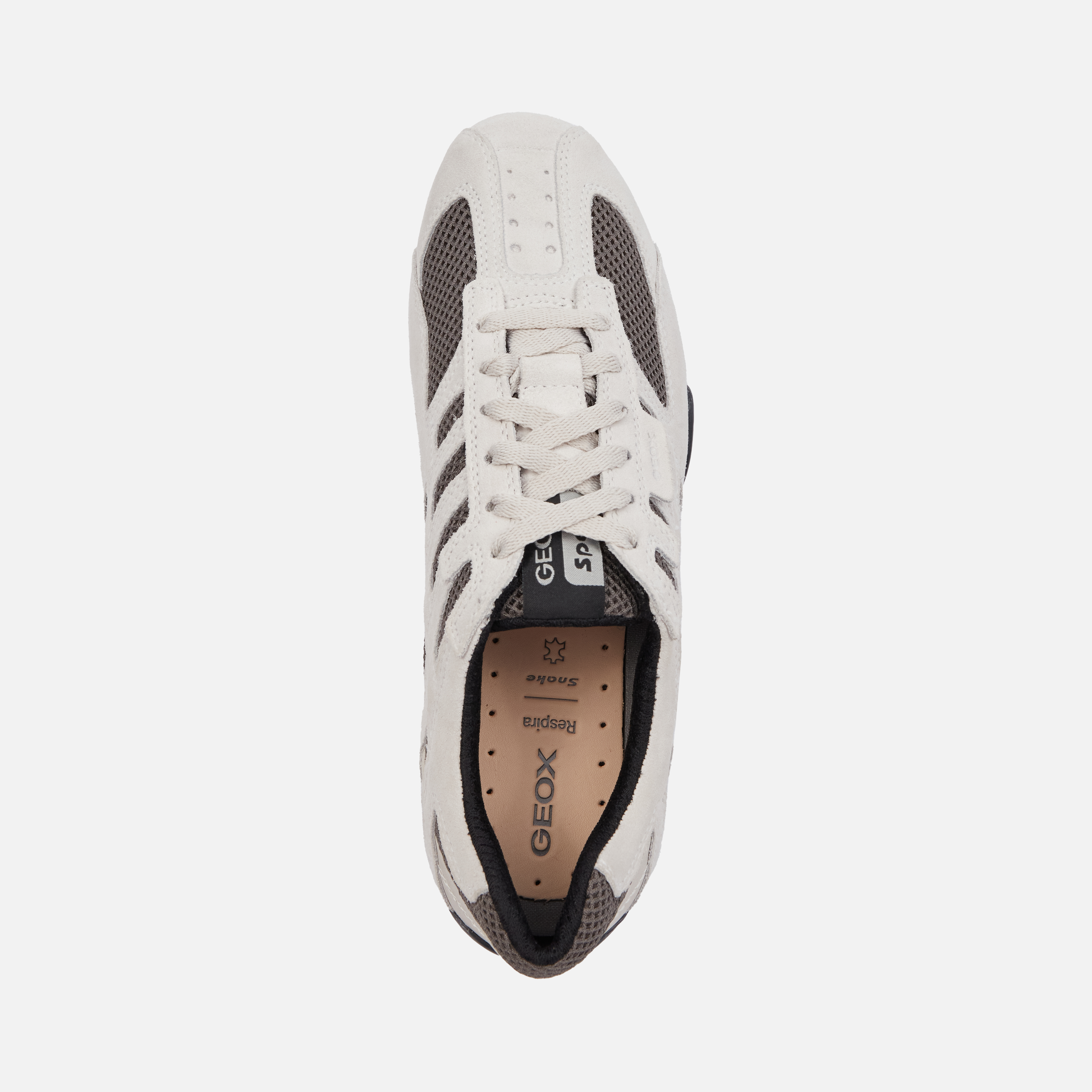 Cream men's sneakers Geox Snake Original - Men's
