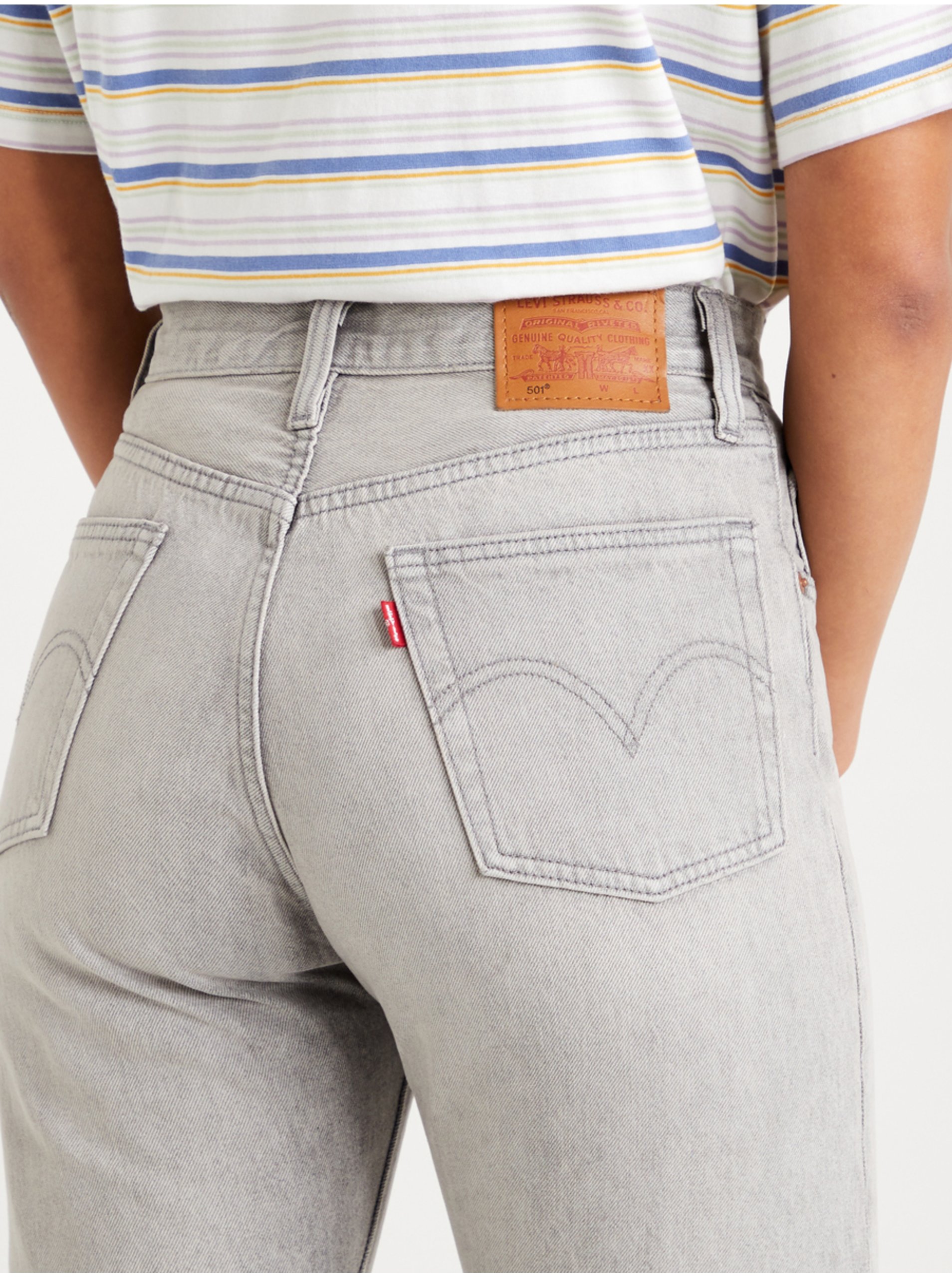 Straight fit pentru femei Levi's® - gri
