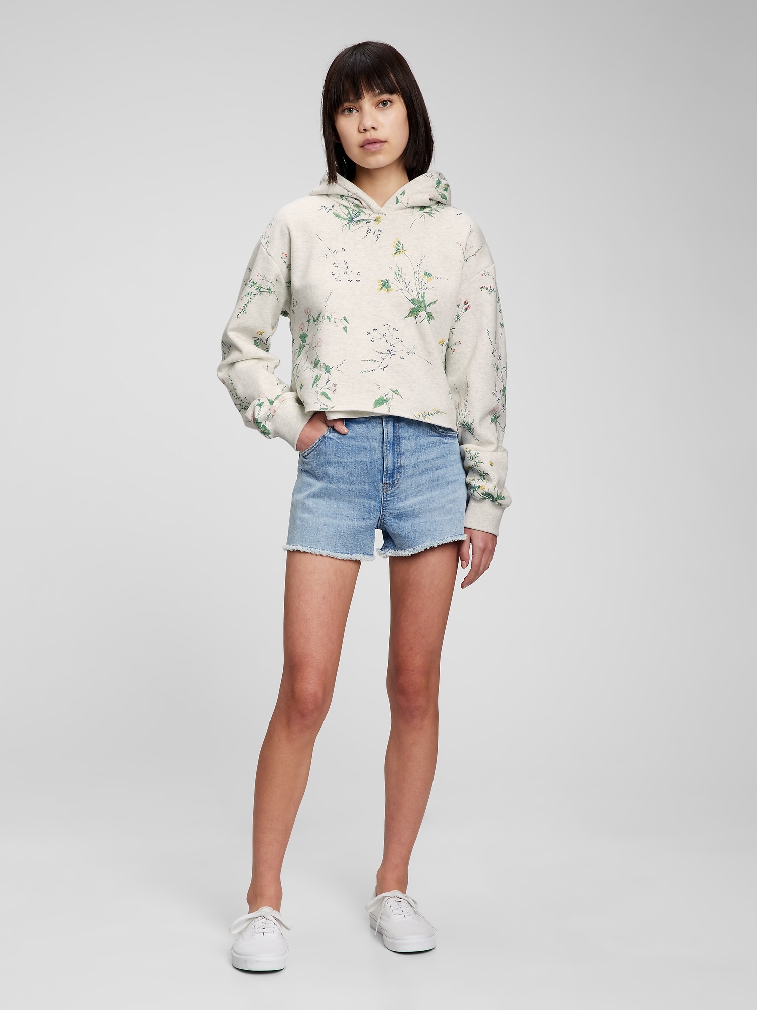 GAP Baby Teen Sweatshirt Cropped - Girls