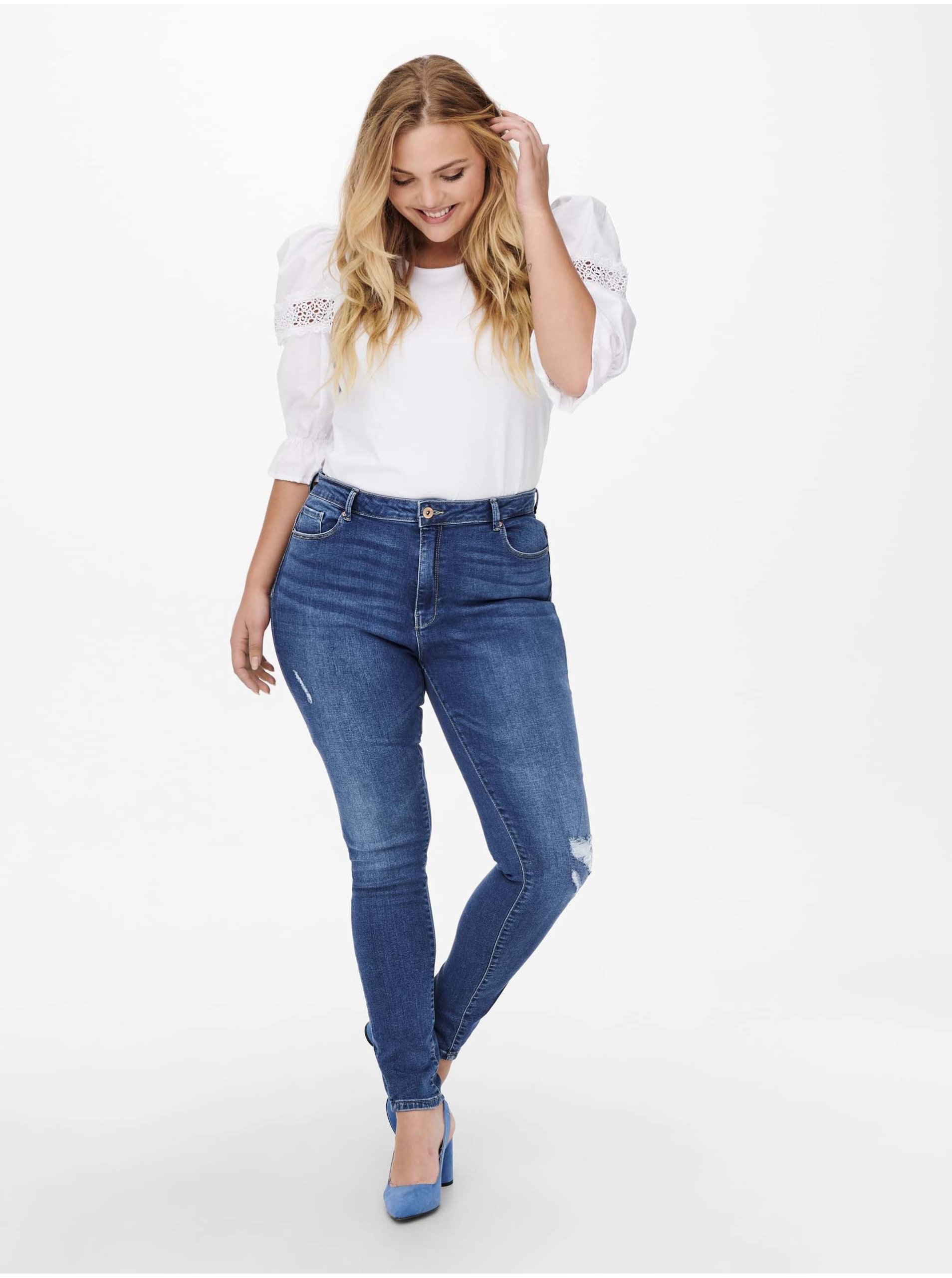 Blugi Blue Skinny Fit ONLY CARMAKOMA Laola - Femei