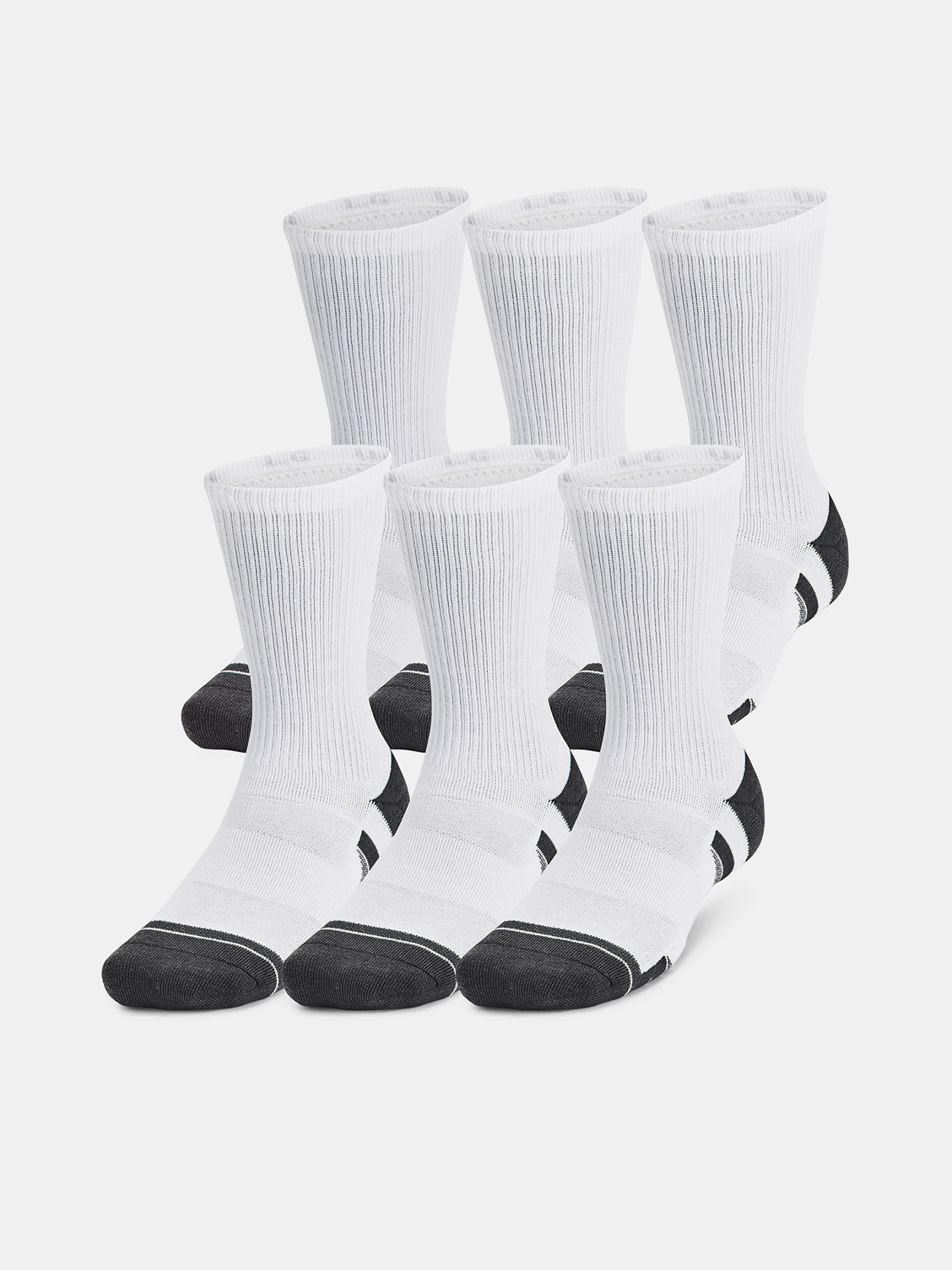 Under Armour Unisex Socks Unisex UA Perf Tech 6pk Crew - unisex