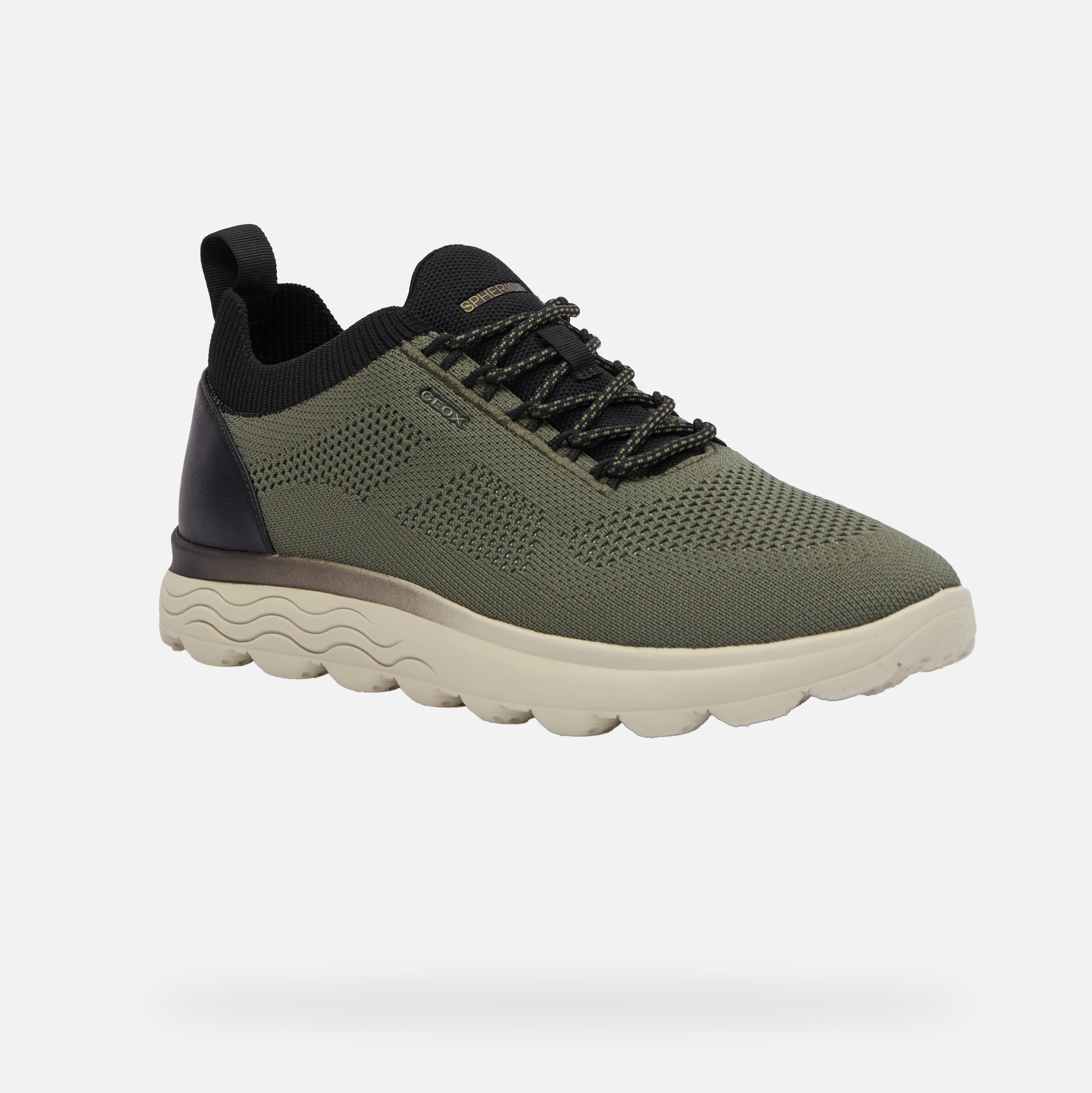Dark green men's sneakers Geox Spherica - Men's