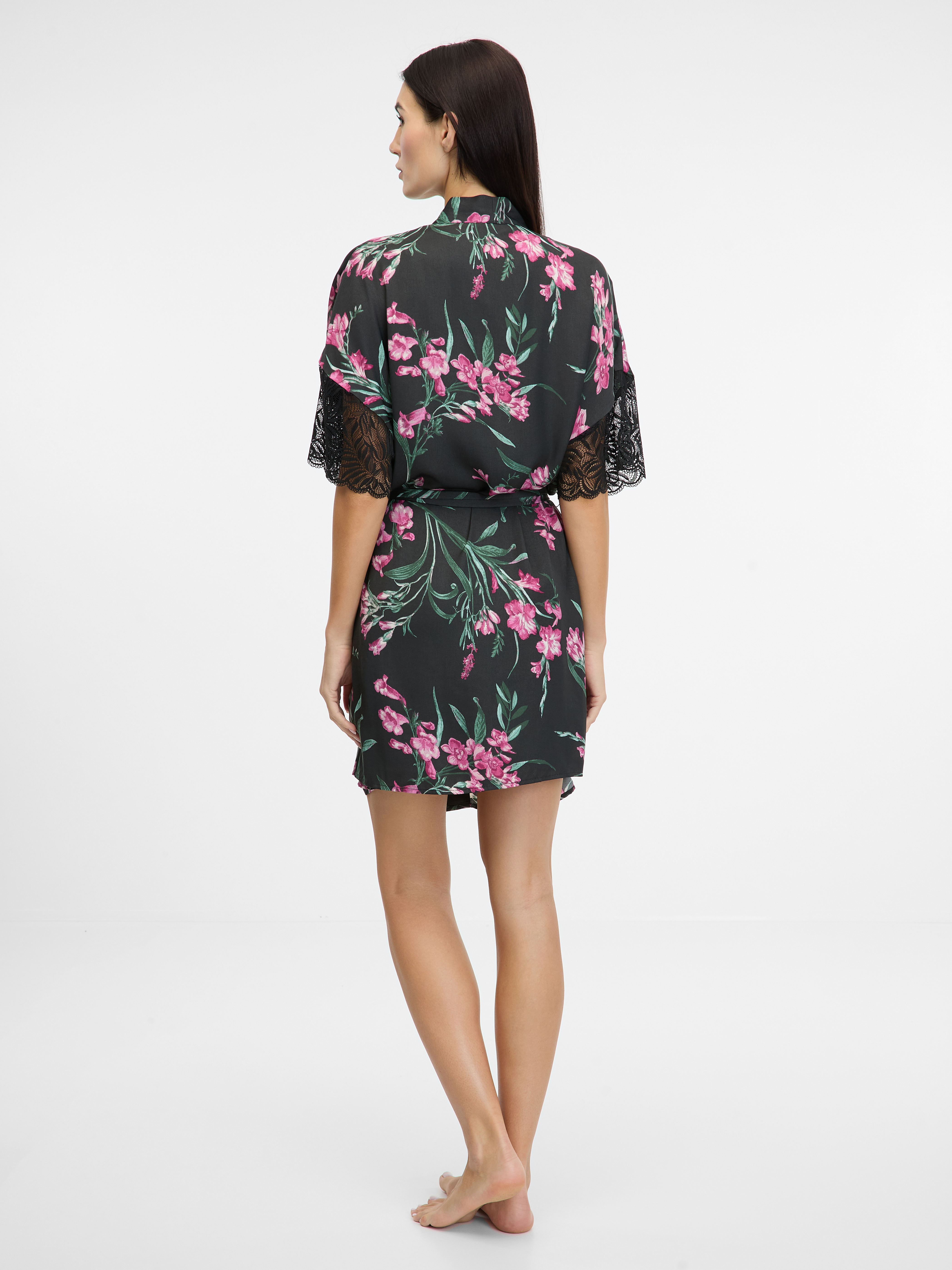 Black women&#039;s satin robe ORSAY - Women&#039;s