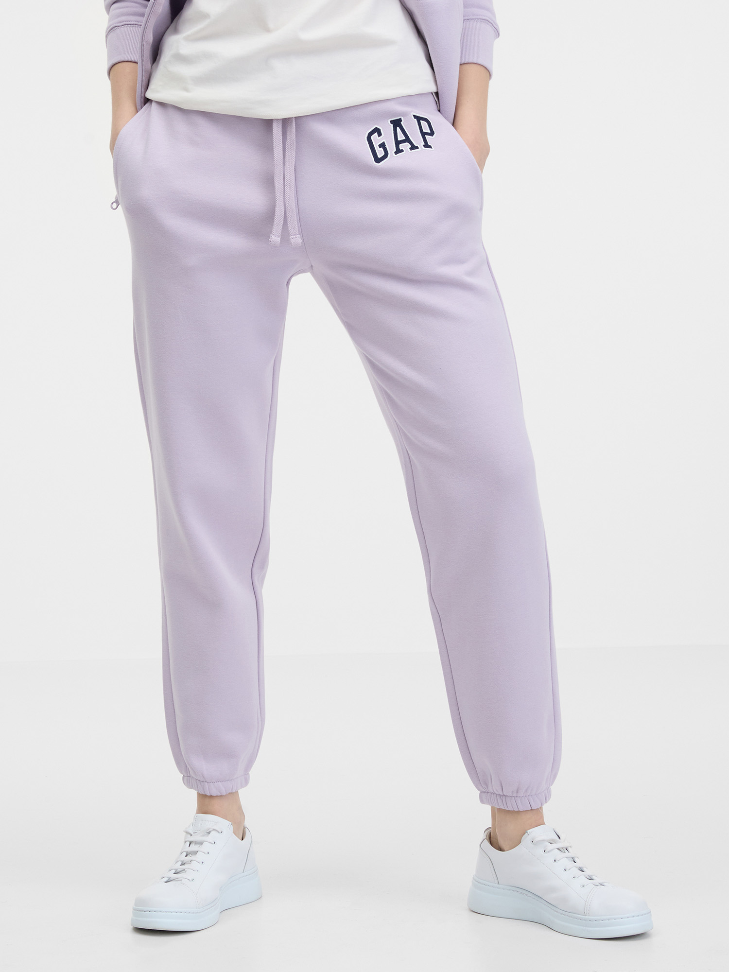 Pantaloni sport pentru femei GAP - mov deschis
