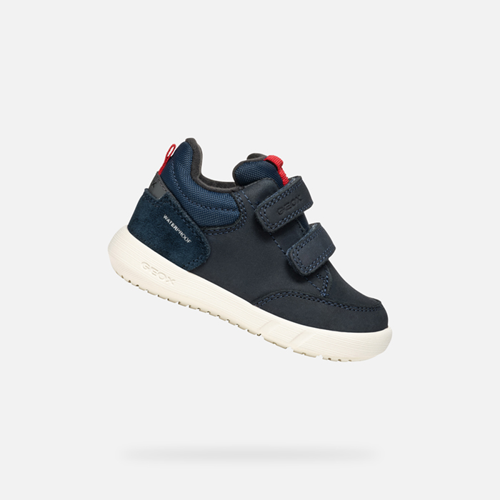Dark blue boys sneakers Geox Hyroo Wpf - Boys