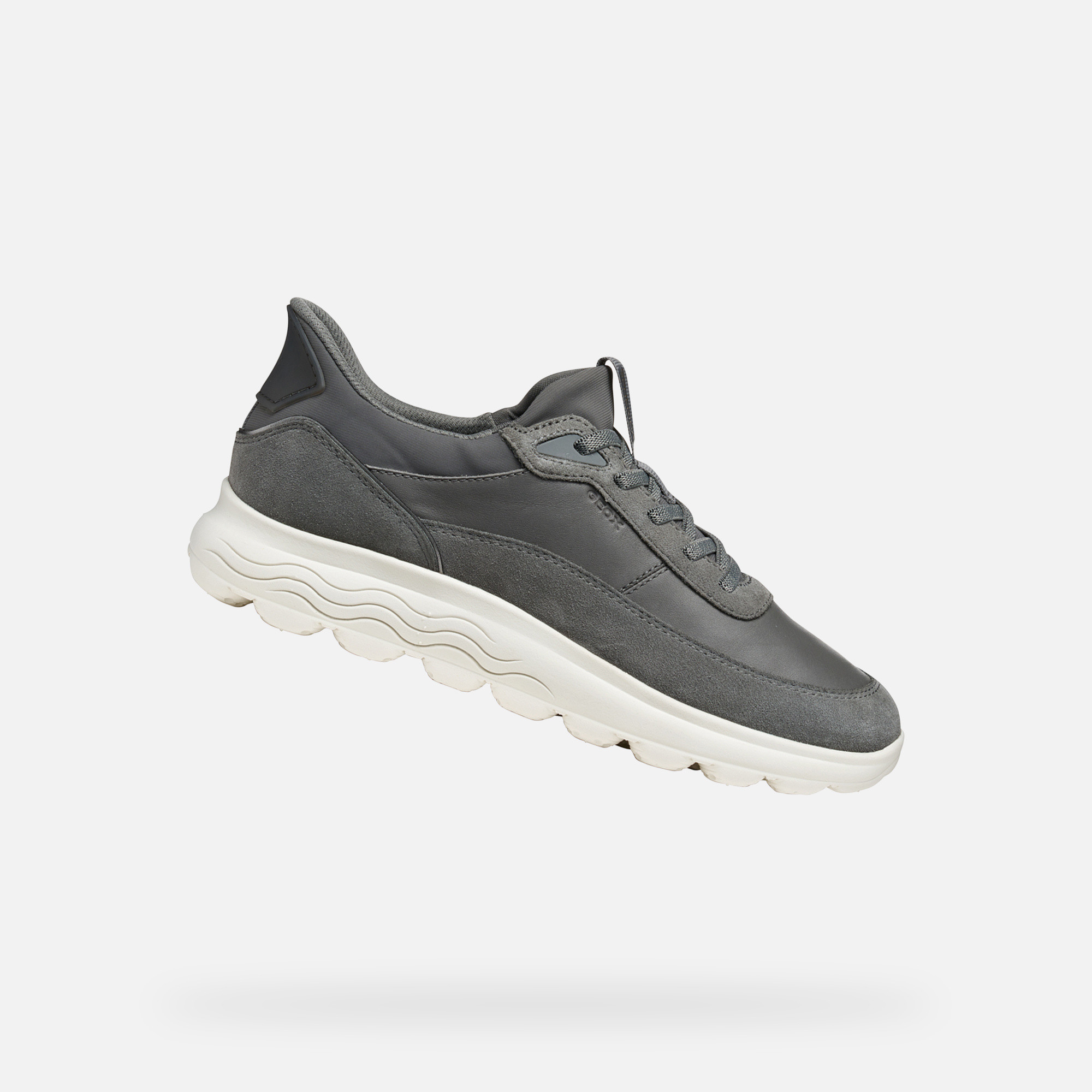 Grey womens sneakers Geox Spherica Plus - Womens