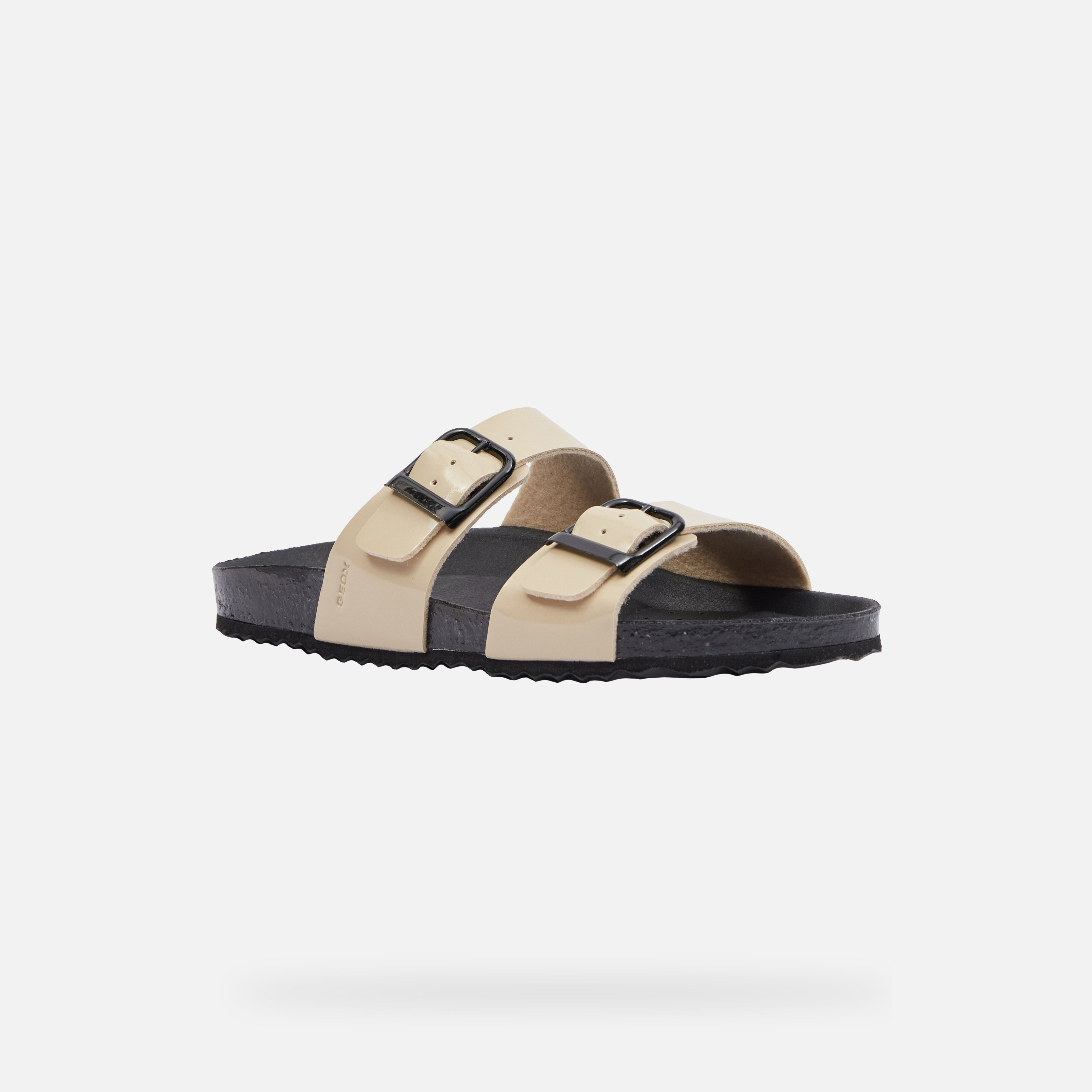 Beige women's slippers Geox Brionia R - Women's