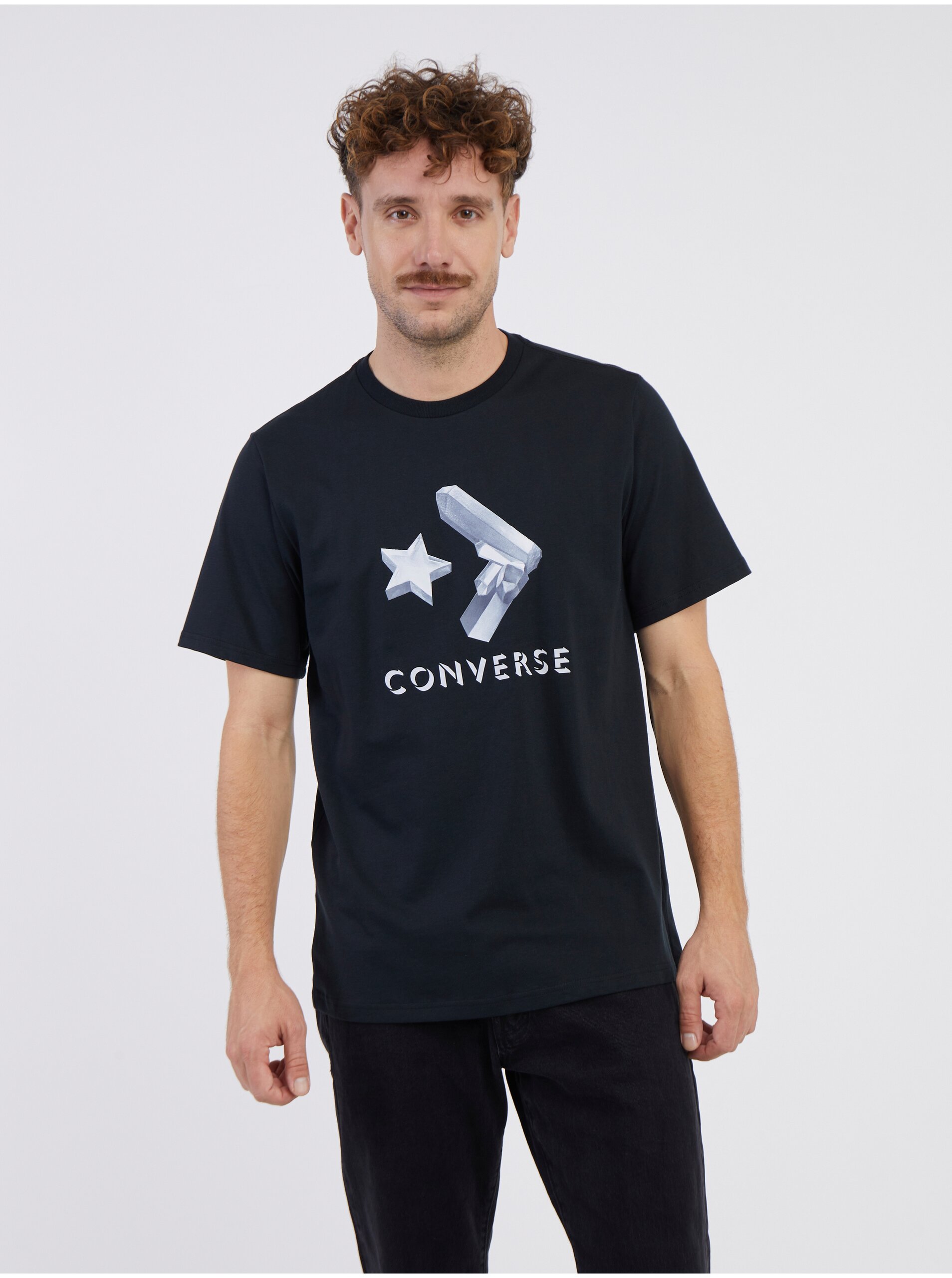 Black Men's T-Shirt Converse - Men