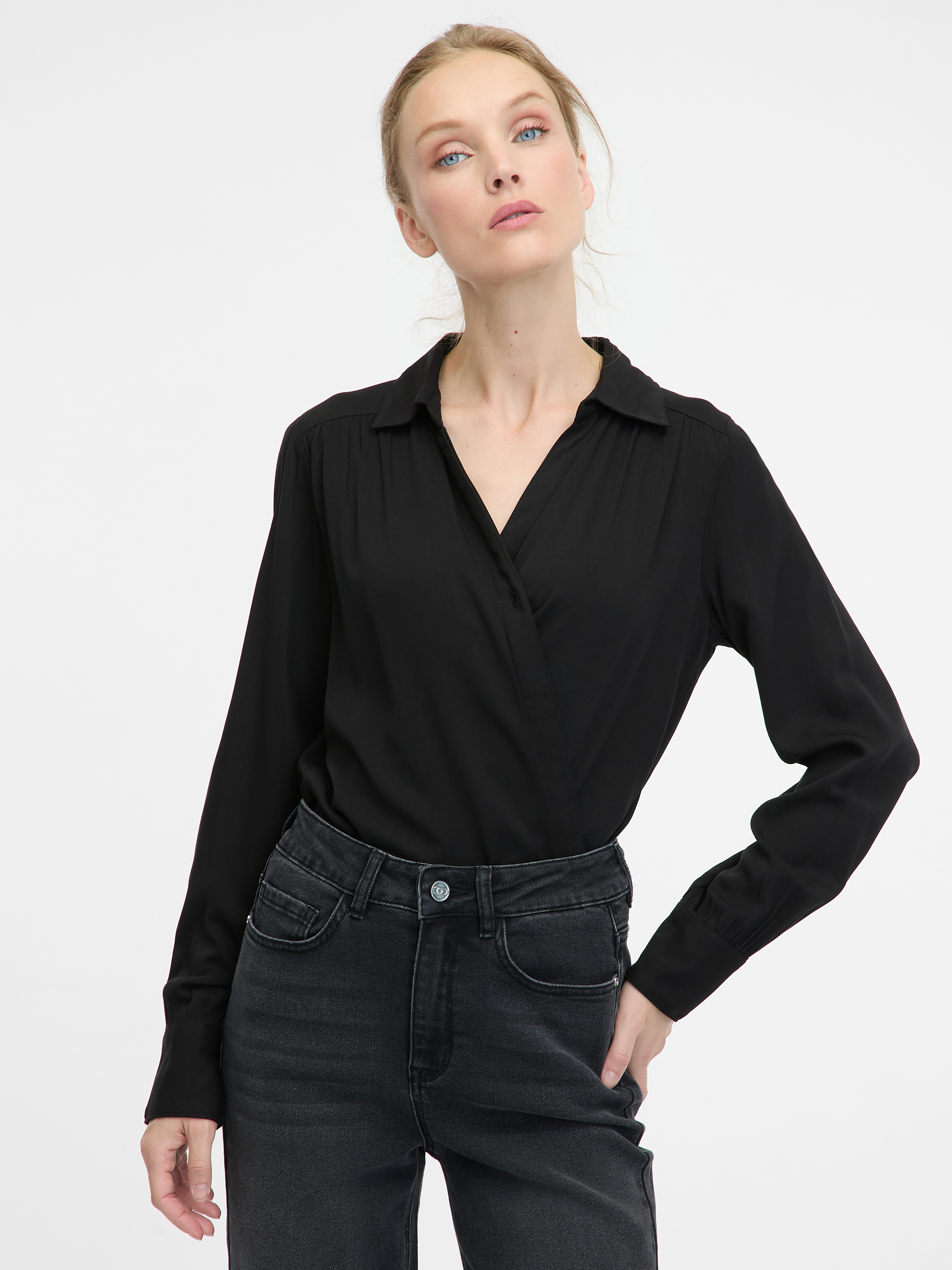 Black womens blouse ORSAY - Womens