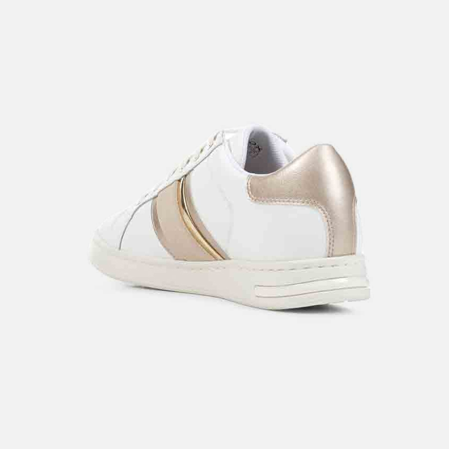 White women's sneakers Geox Spherica EC4.1 B - Women's