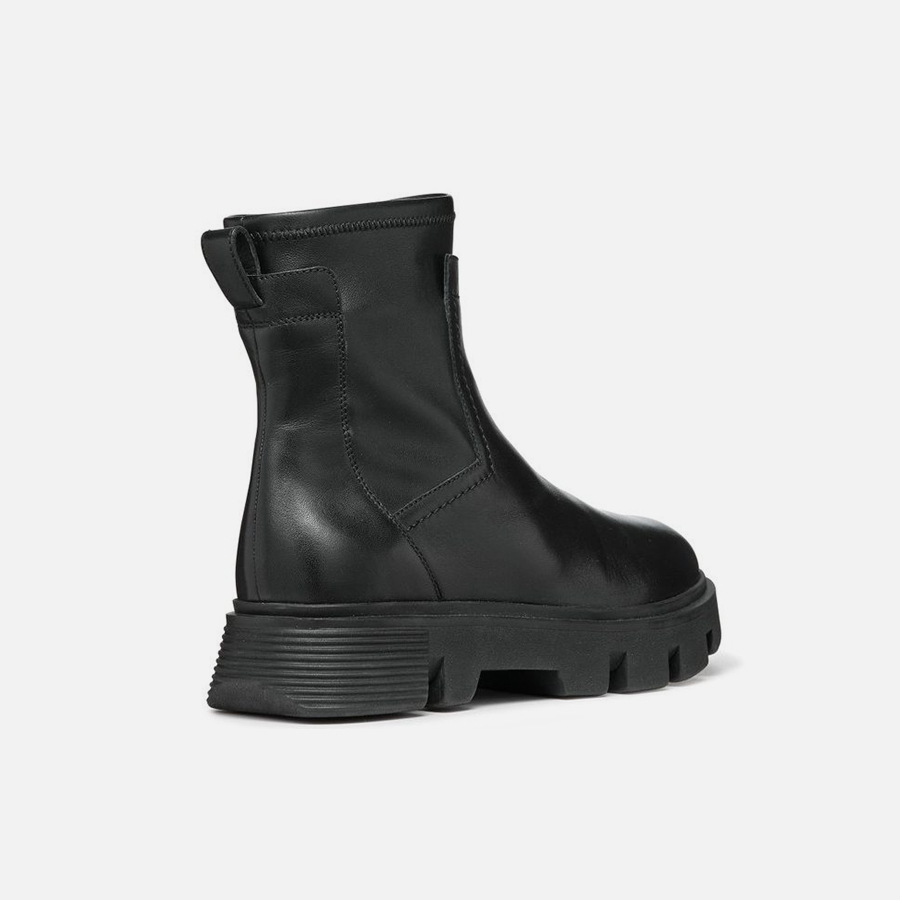 Black women's ankle boots Geox Vilde - Women's