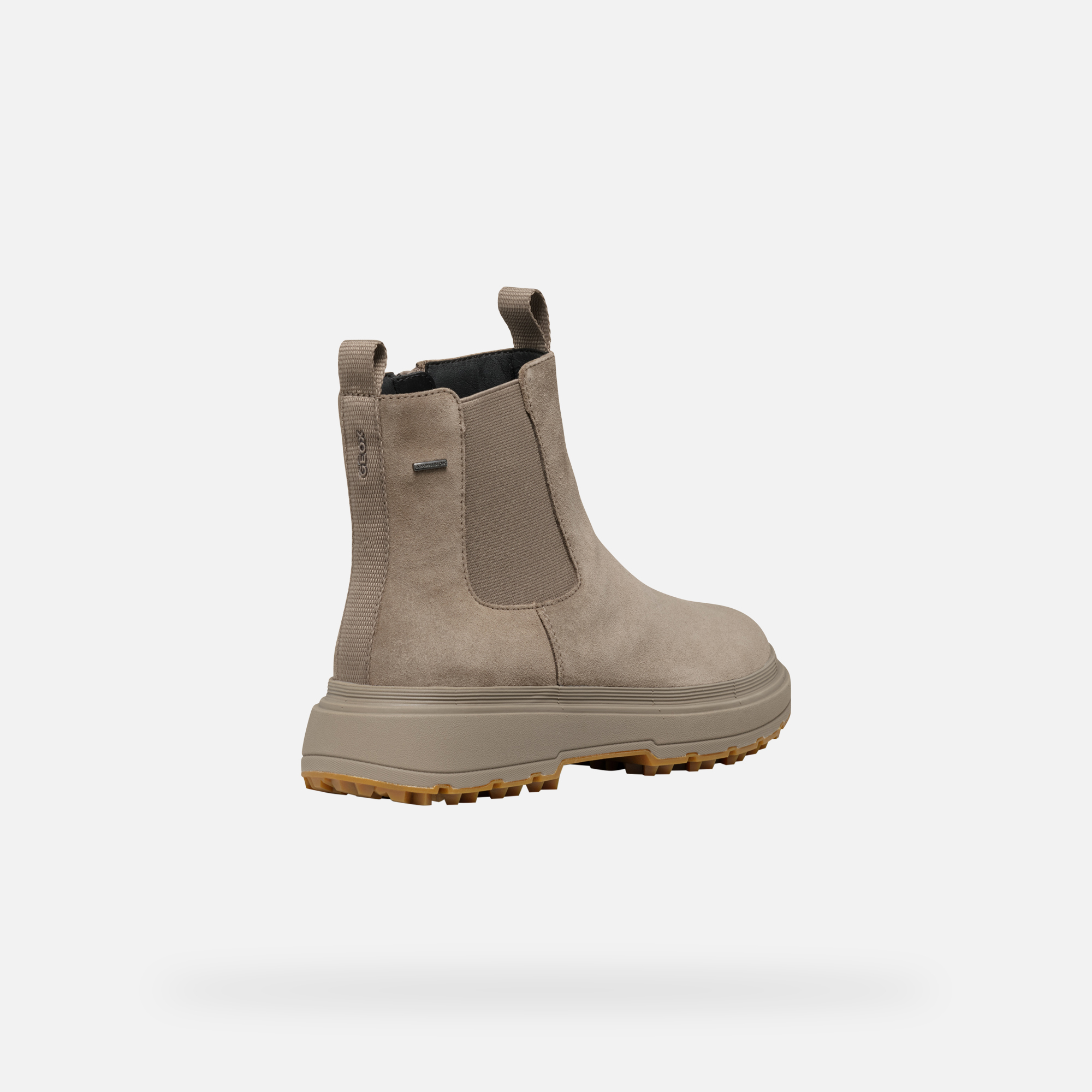 Beige women's ankle boots Geox Lamidie + Grip Abx - Women's