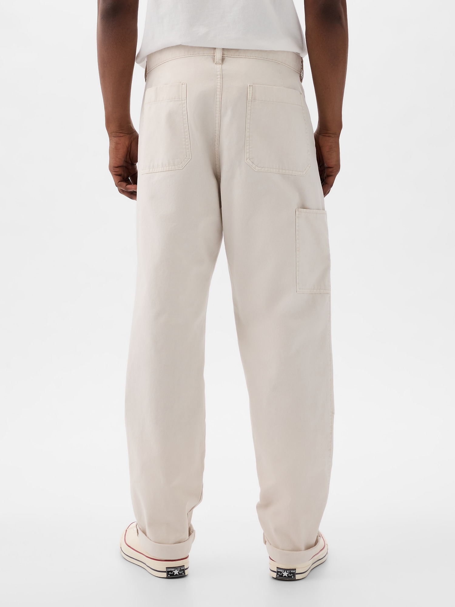 Pantaloni casual pentru barbati GAP - crem