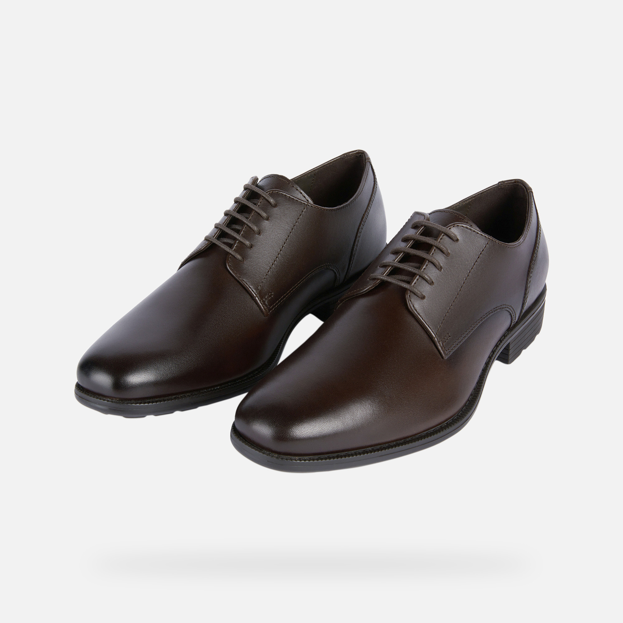 Brown men&#039;s formal shoes Geox Walk Pleasure F - Men&#039;s