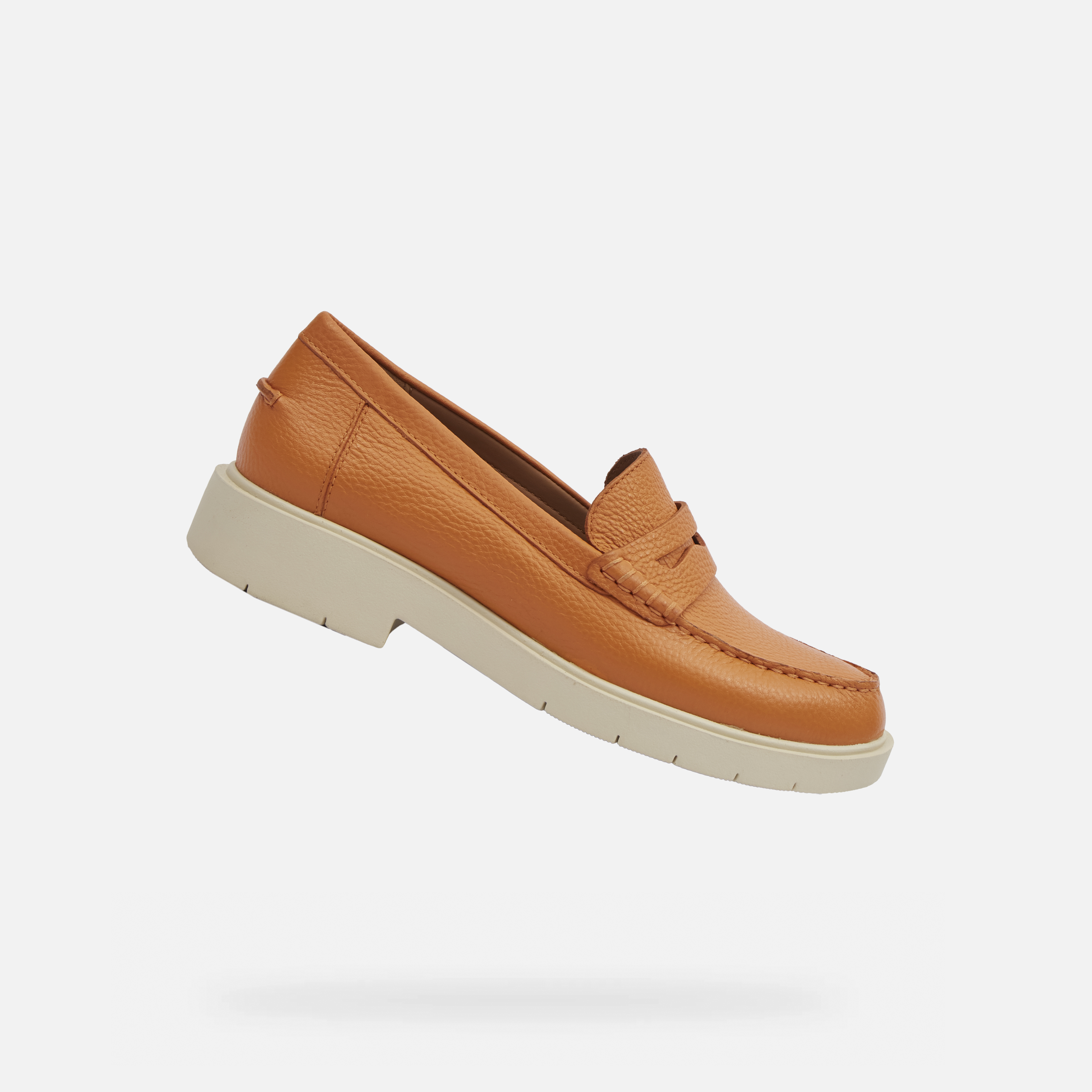 Brown womens moccasins Geox Spherica EC1 - Womens