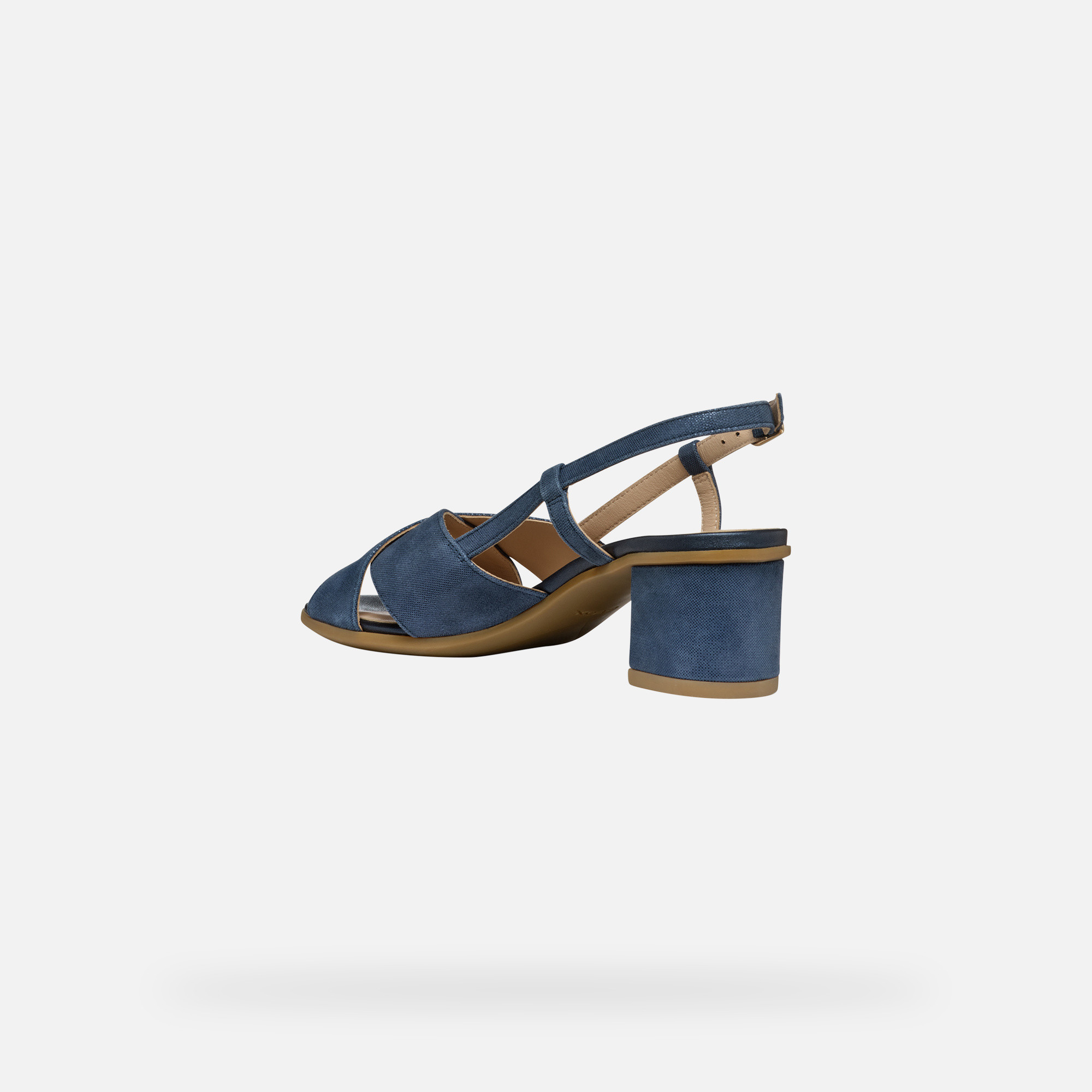 Dark blue women&#039;s sandals Geox Aurely 50 - Women&#039;s