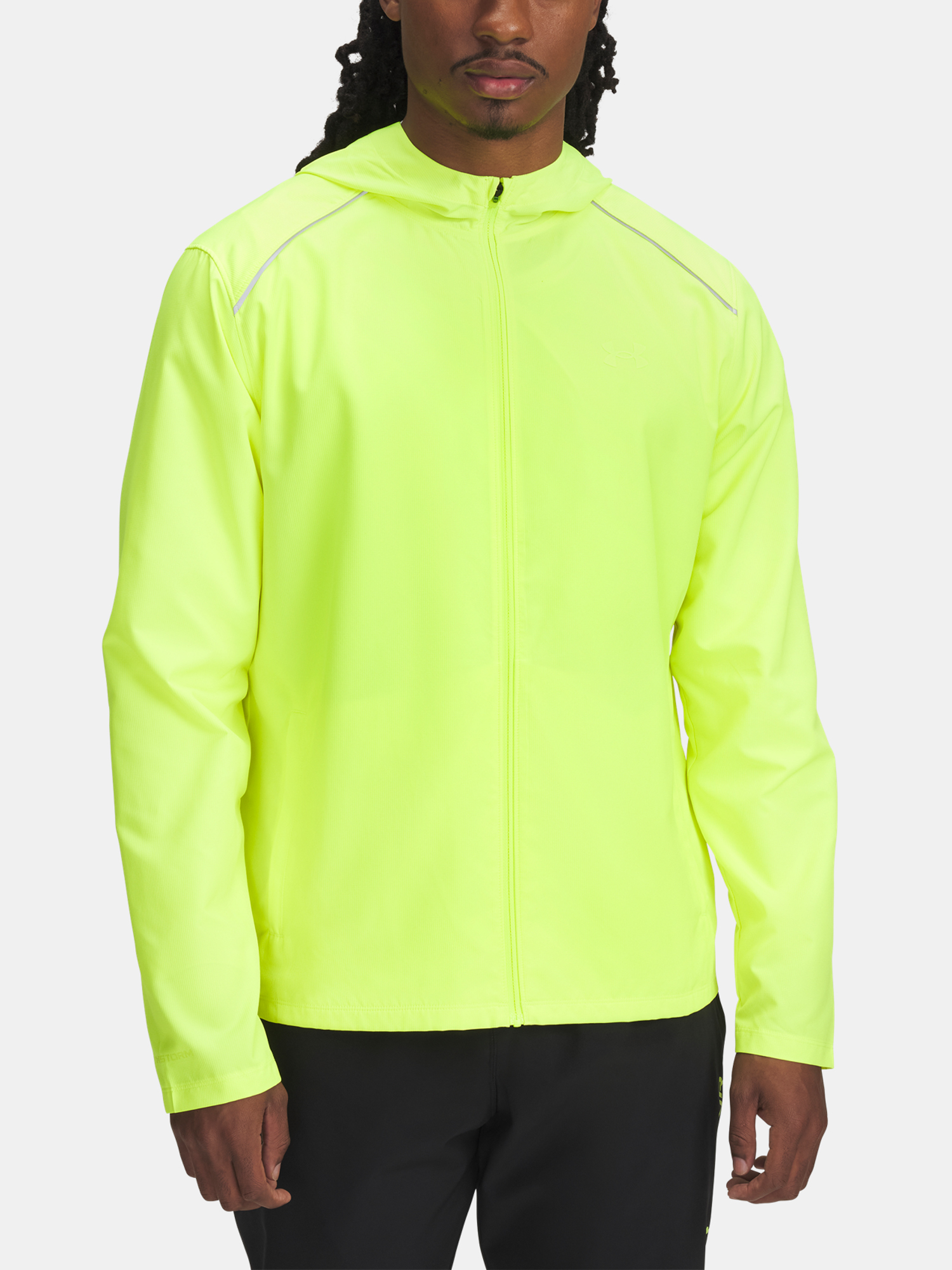 Mens Under Armour UA Launch Hooded Jacket - Mens