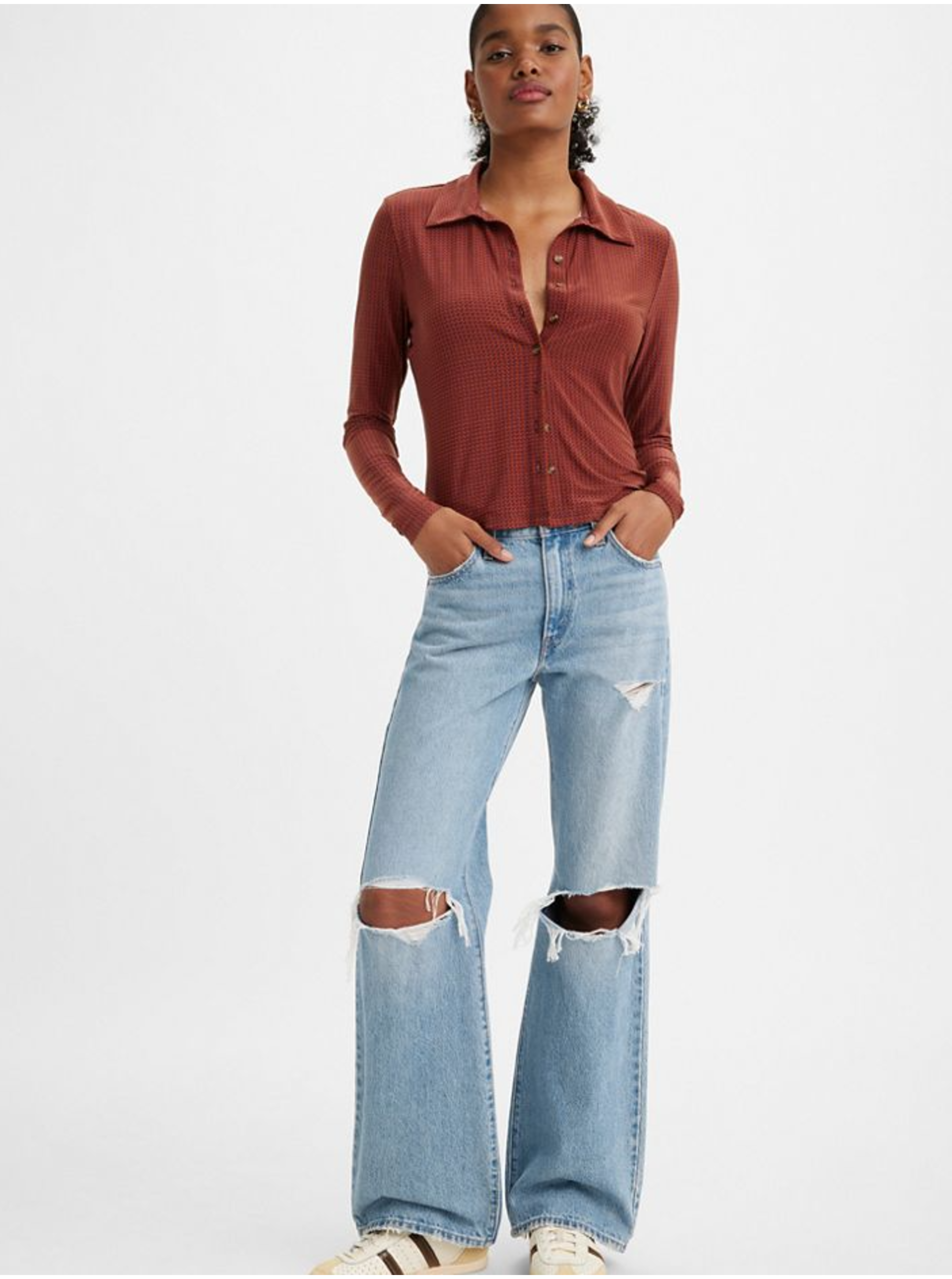 Flared, Bootcut pentru femei Levi&#039;s® - albastru deschis