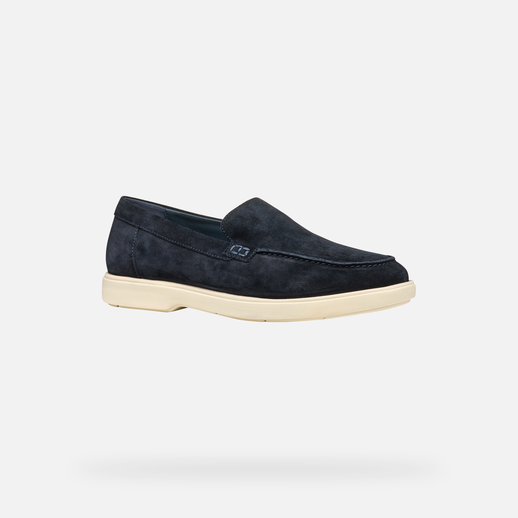Dark blue men&#039;s moccasins Geox Spherica EC17 - Men