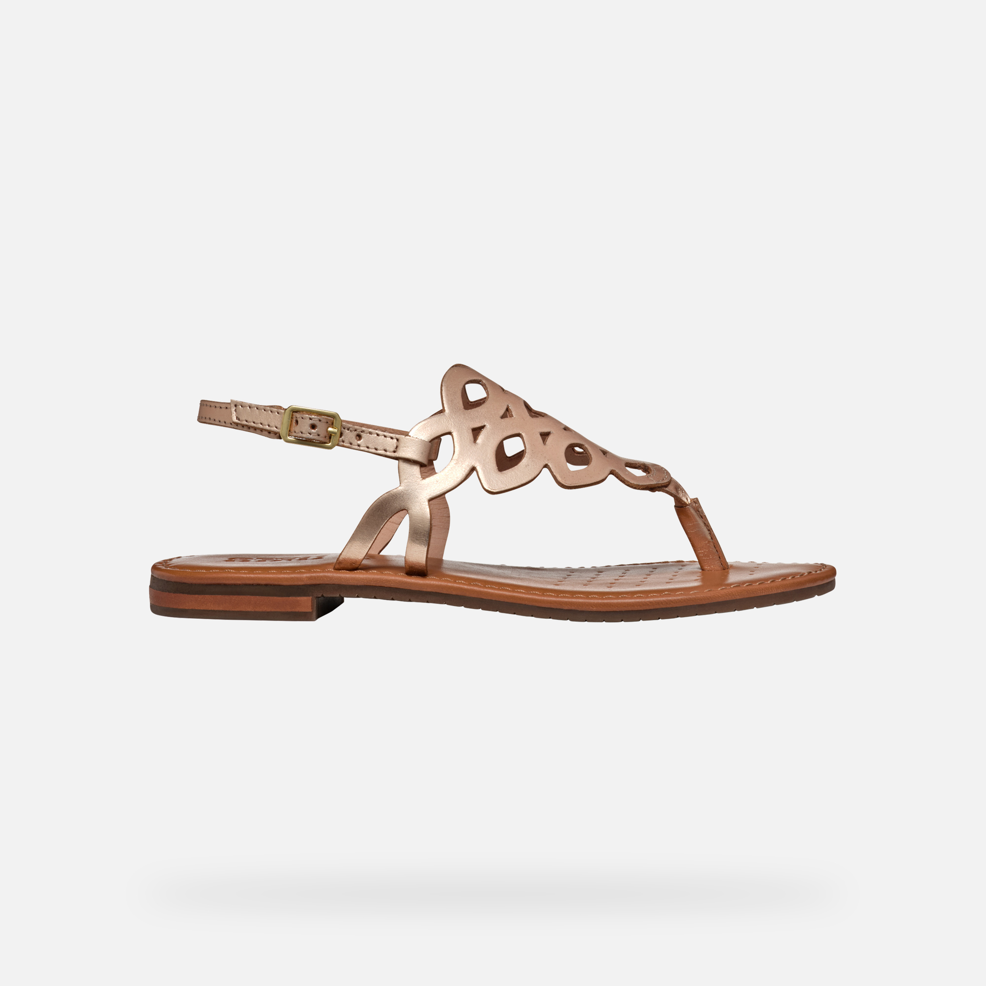 Gold women&#039;s sandals Geox Sozy S - Women&#039;s
