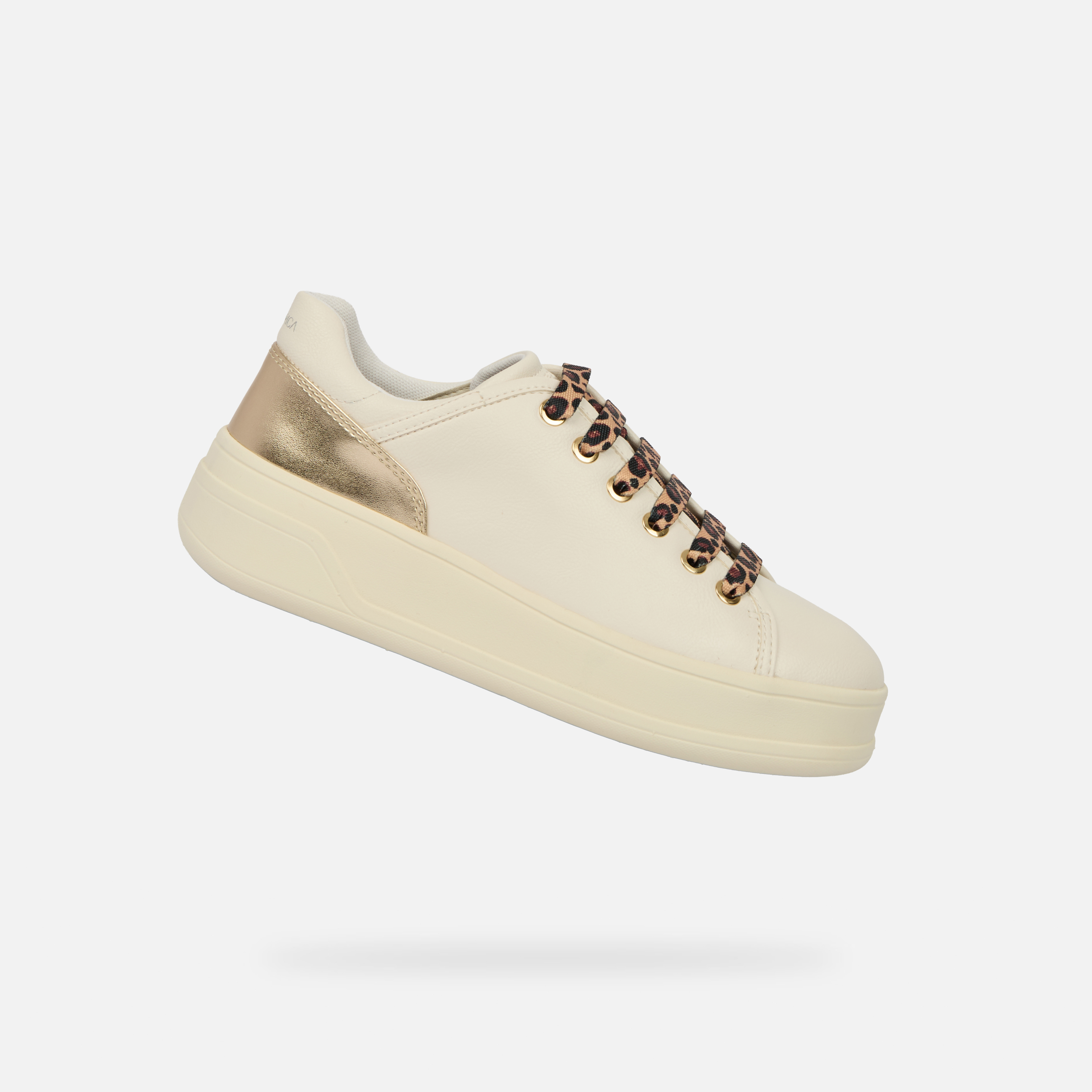 White Women's Geox Spherica Ecub-2 Sneakers - Women's