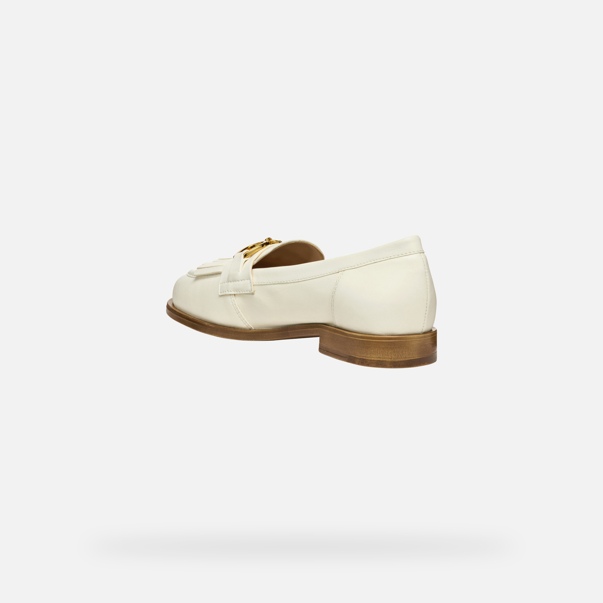 Cream women&#039;s moccasins Geox Prometya - Women&#039;s