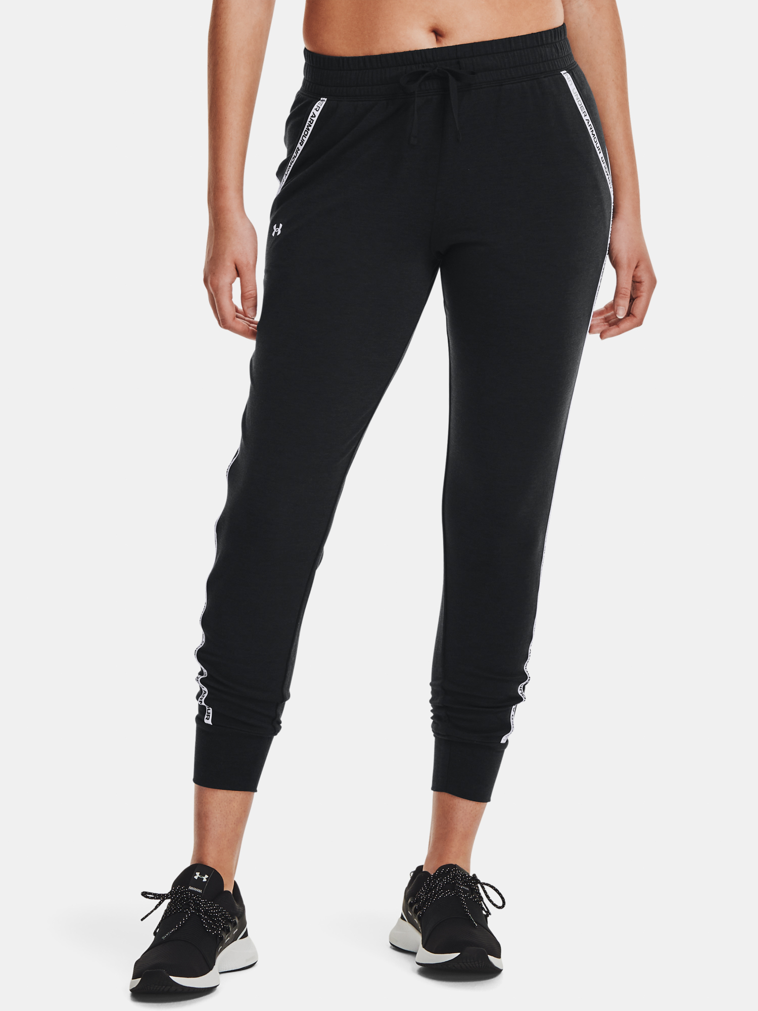 Under Armour Sweatpants Rival Terry Taped Pant-BLK - Women's