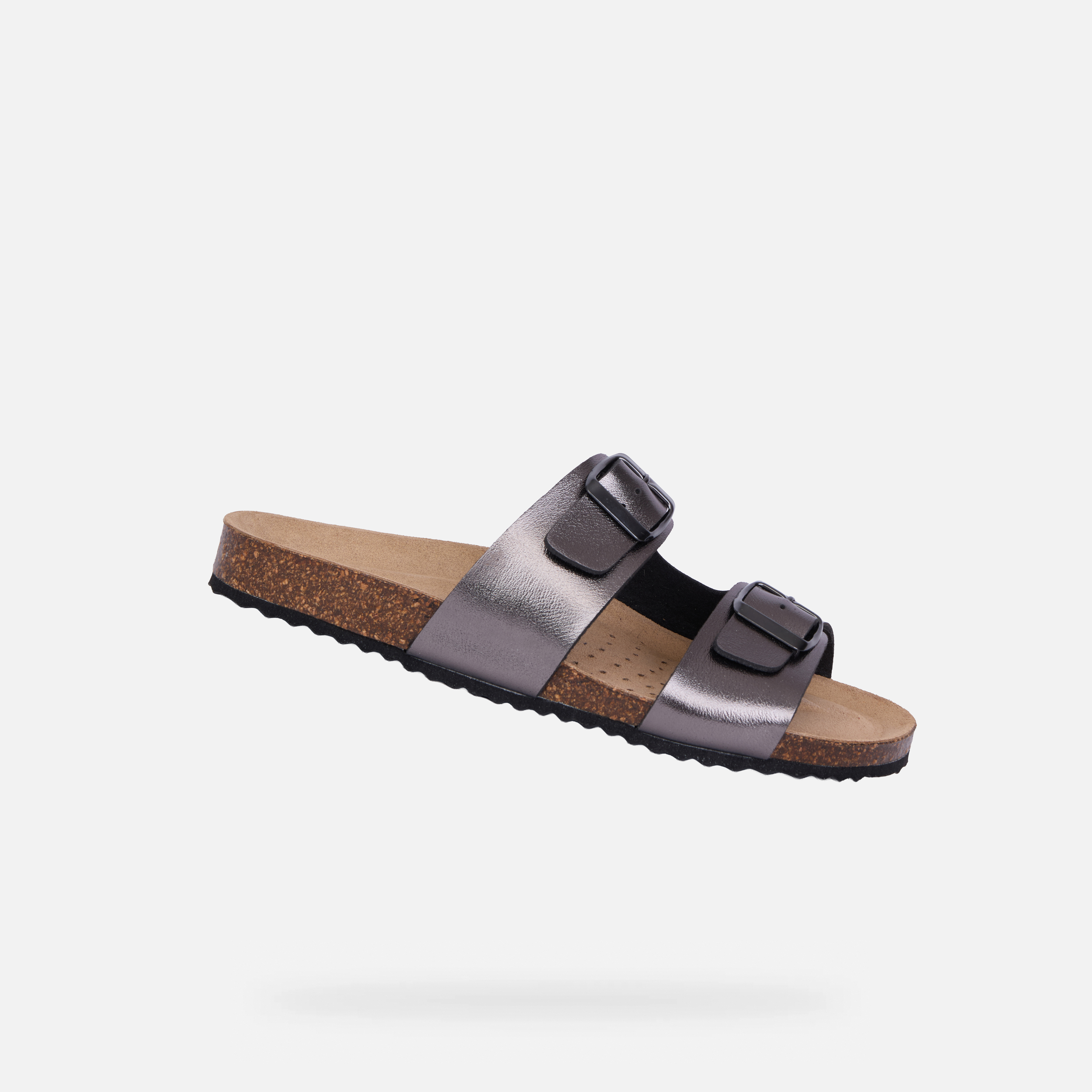 Дамски сребърни сандали Geox Brionia