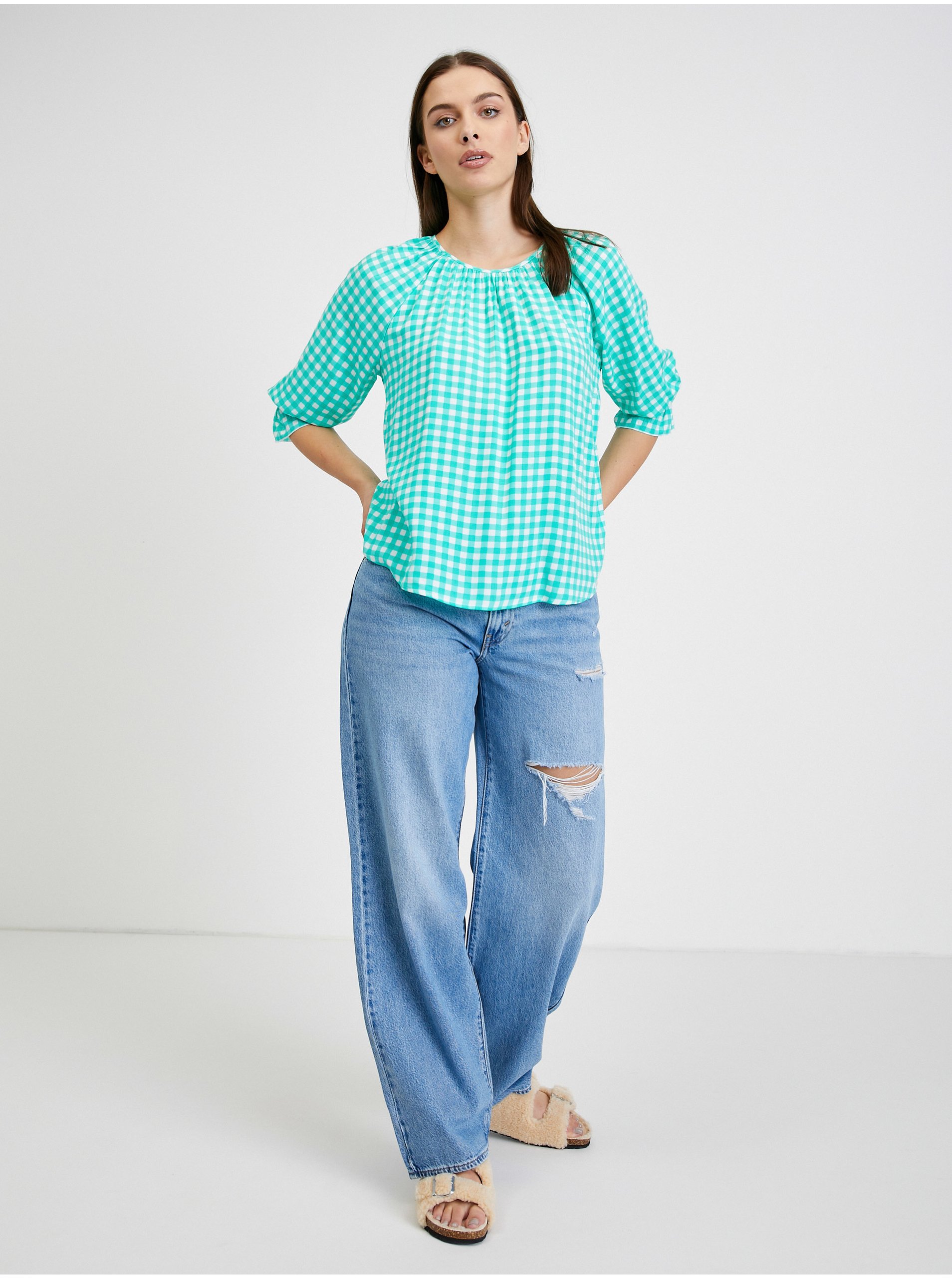 Marimi curvy pentru femei ORSAY - verde deschis