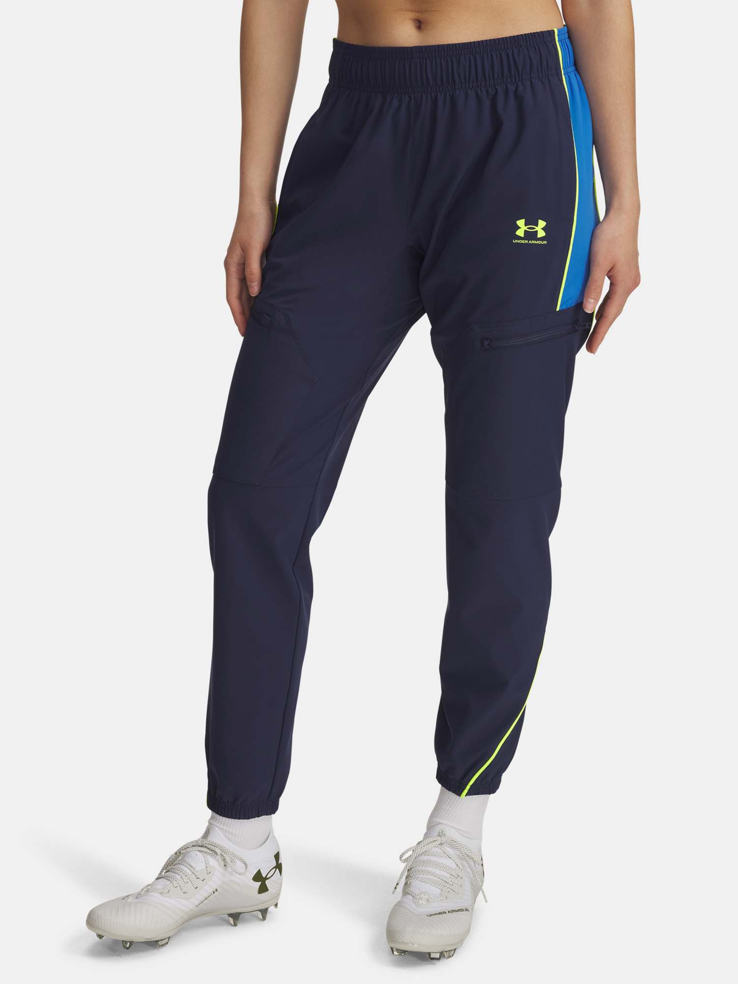 Under Armour UA W Challenger Warmup Pants-BLU - Ladies