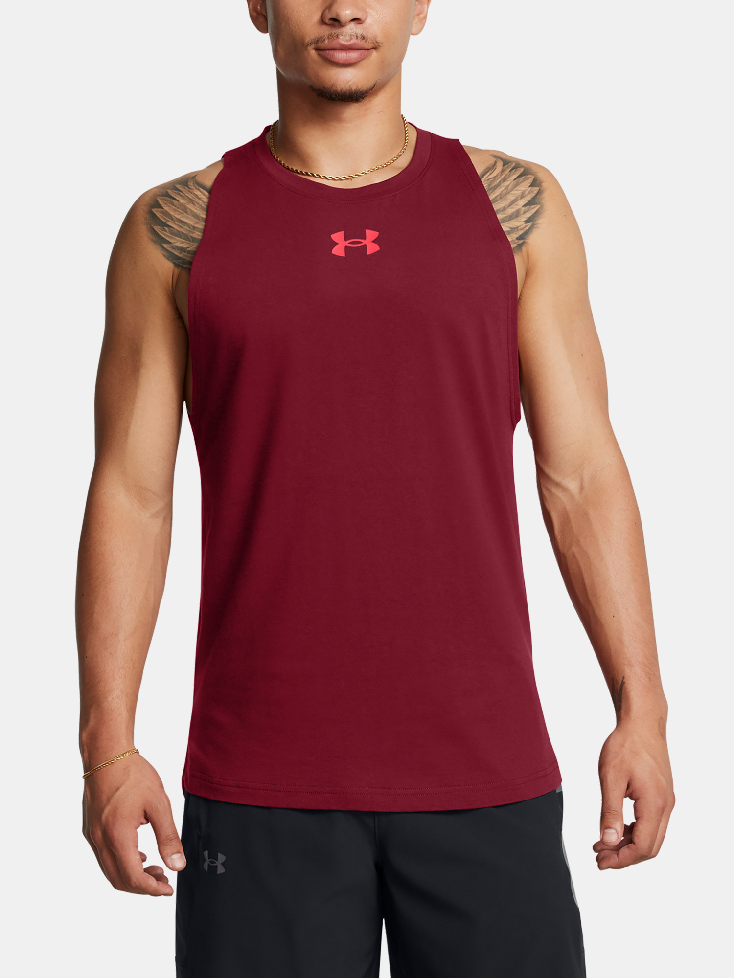 Men's Tank Top Under Armour UA Zone Tank-RED - Men's