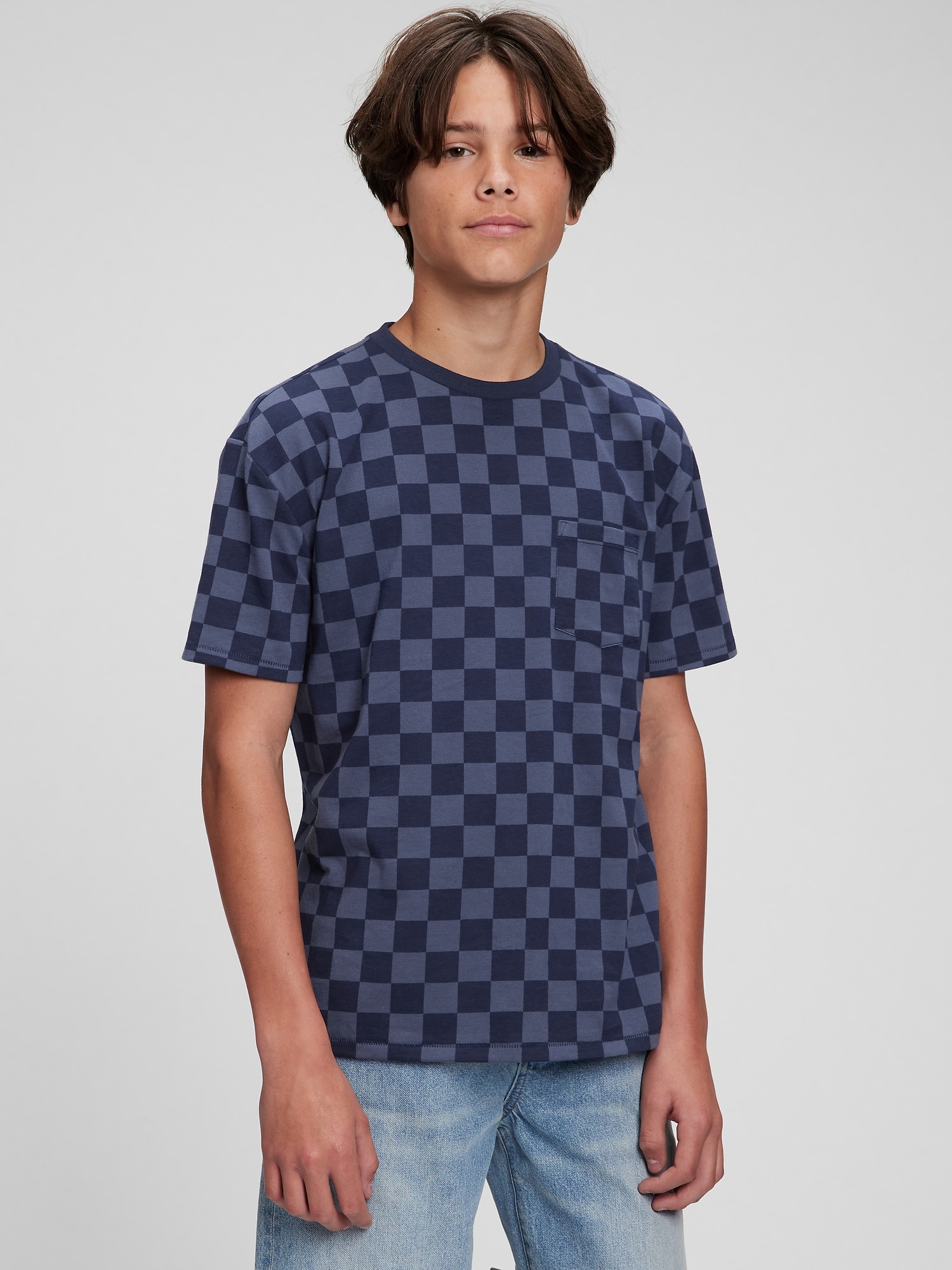 GAP Teen T-shirt Organic Chessboard - Boys