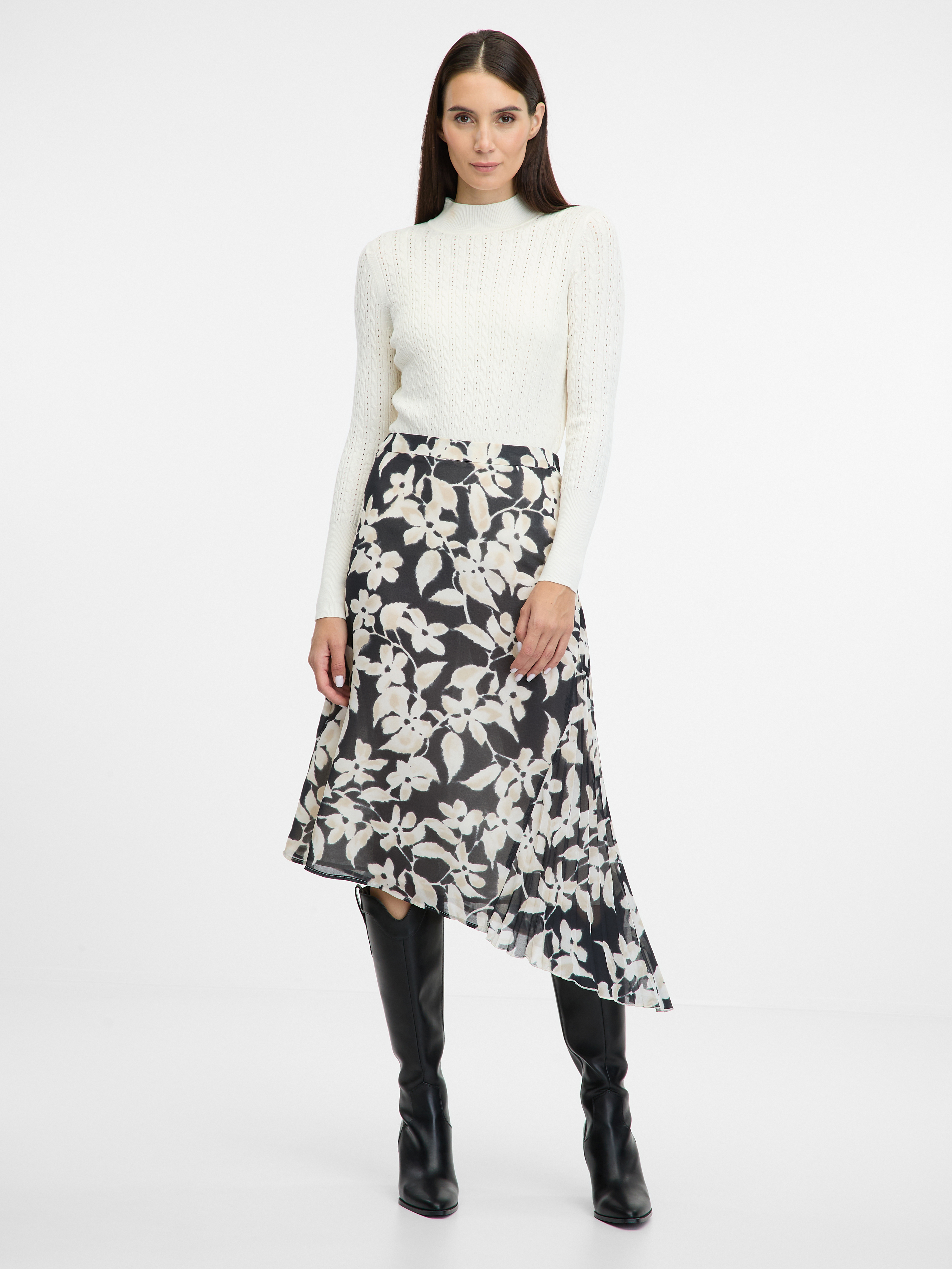 Black women&#039;s midi skirt ORSAY - Women&#039;s