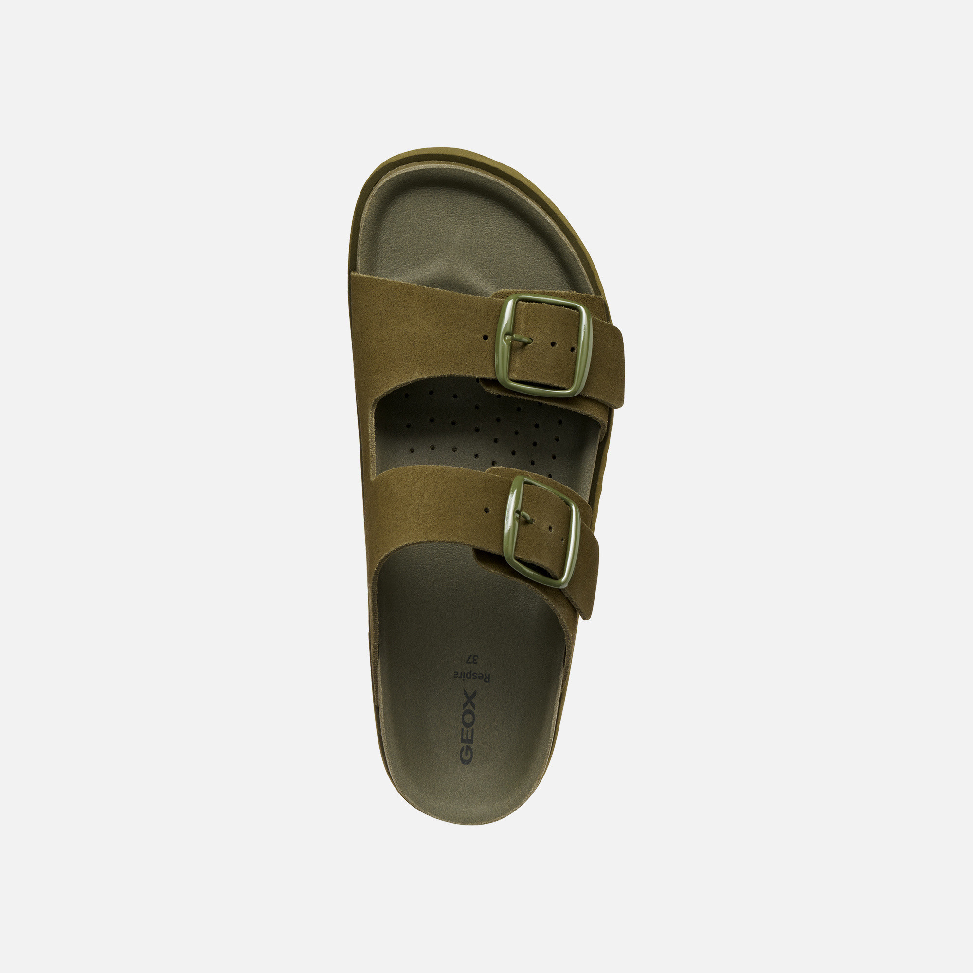 Light green women&#039;s slippers Geox Sandybett - Women&#039;s