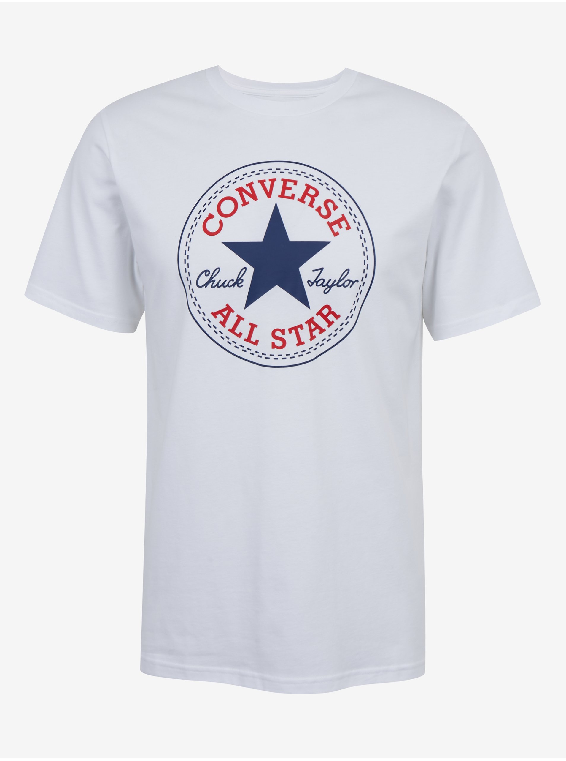 Levně Bílé unisex tričko Converse - Dámské