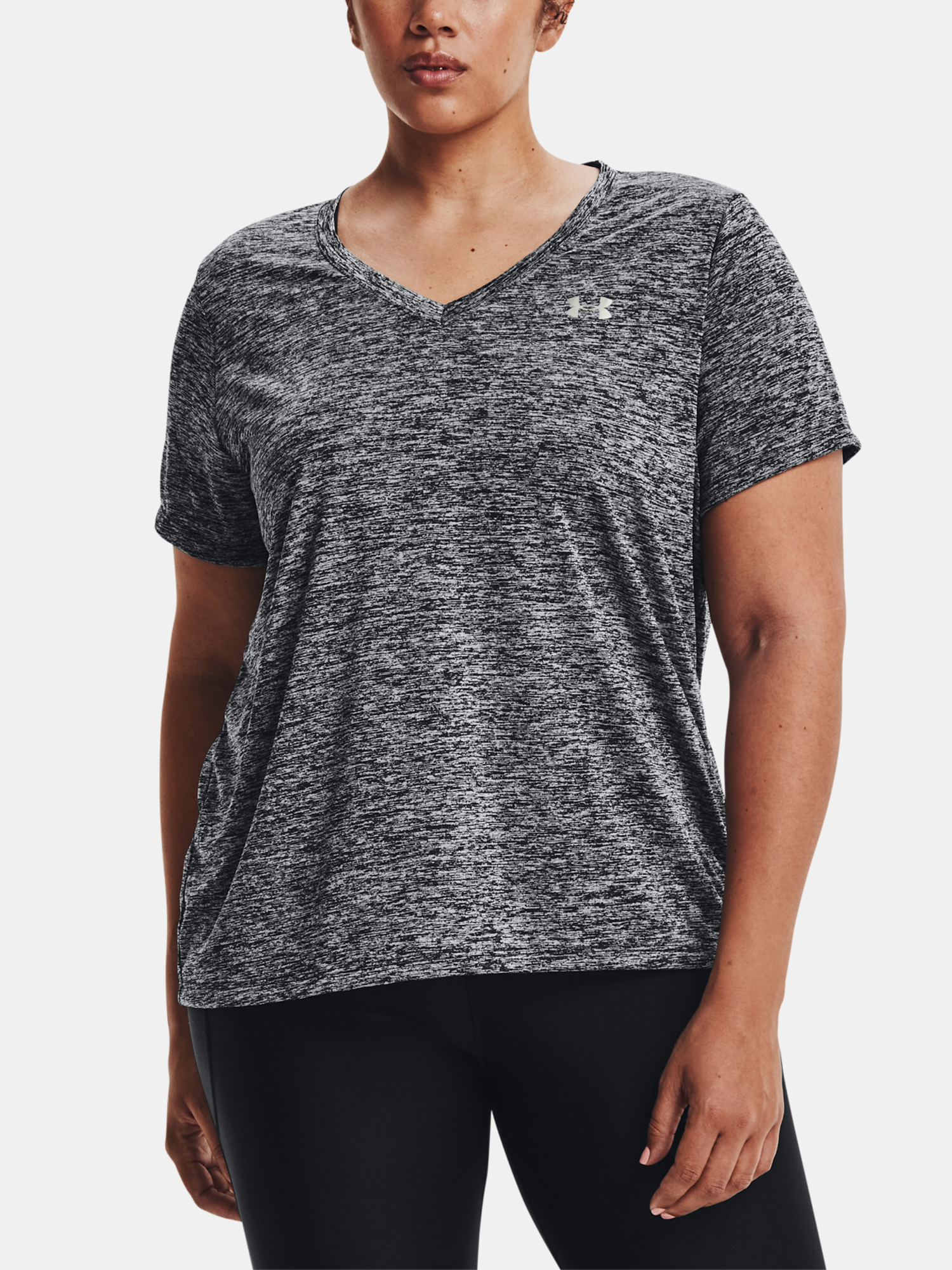 Under Armour T-Shirt UA Tech Twist SSV&-BLK - Women