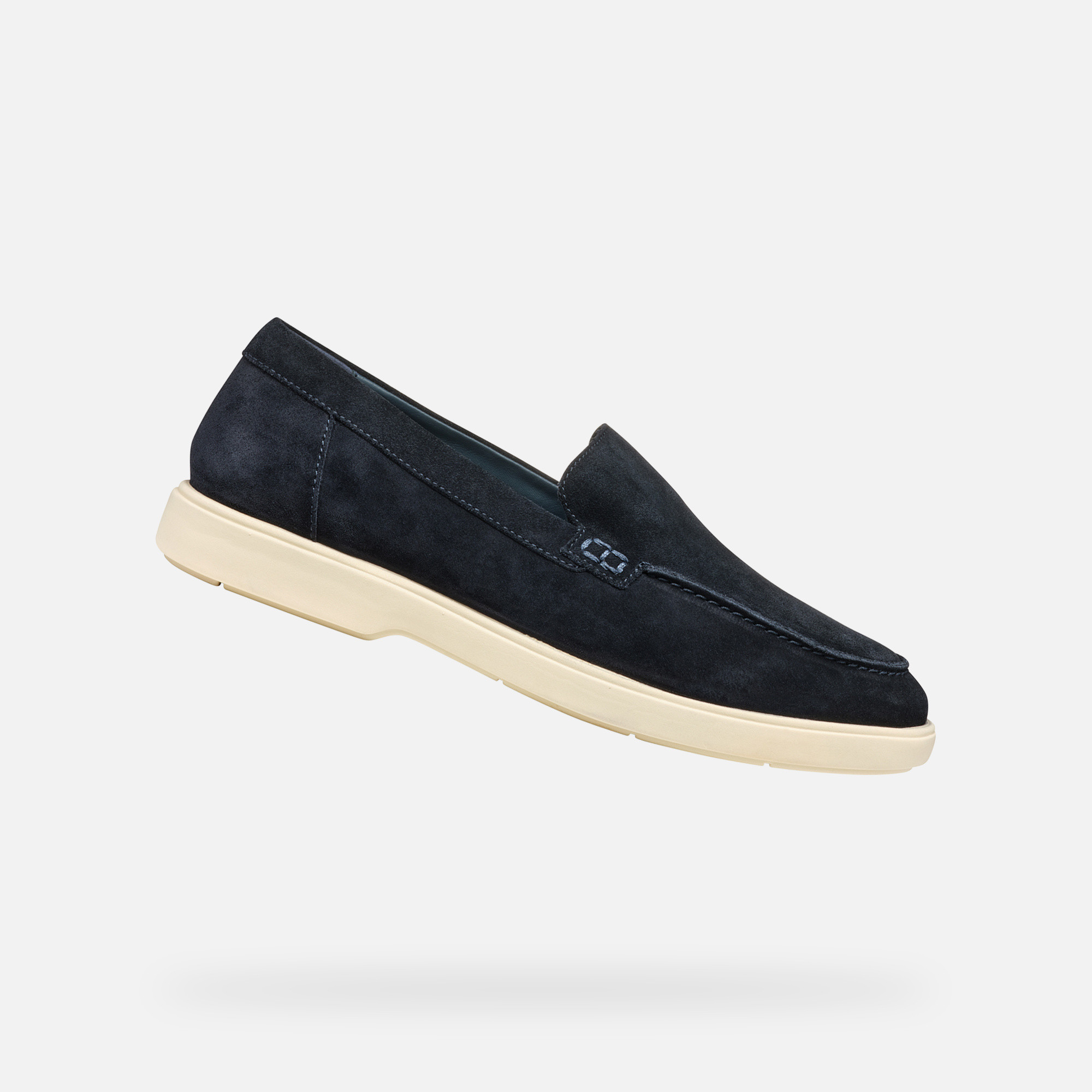Dark blue mens moccasins Geox Spherica EC17 - Men
