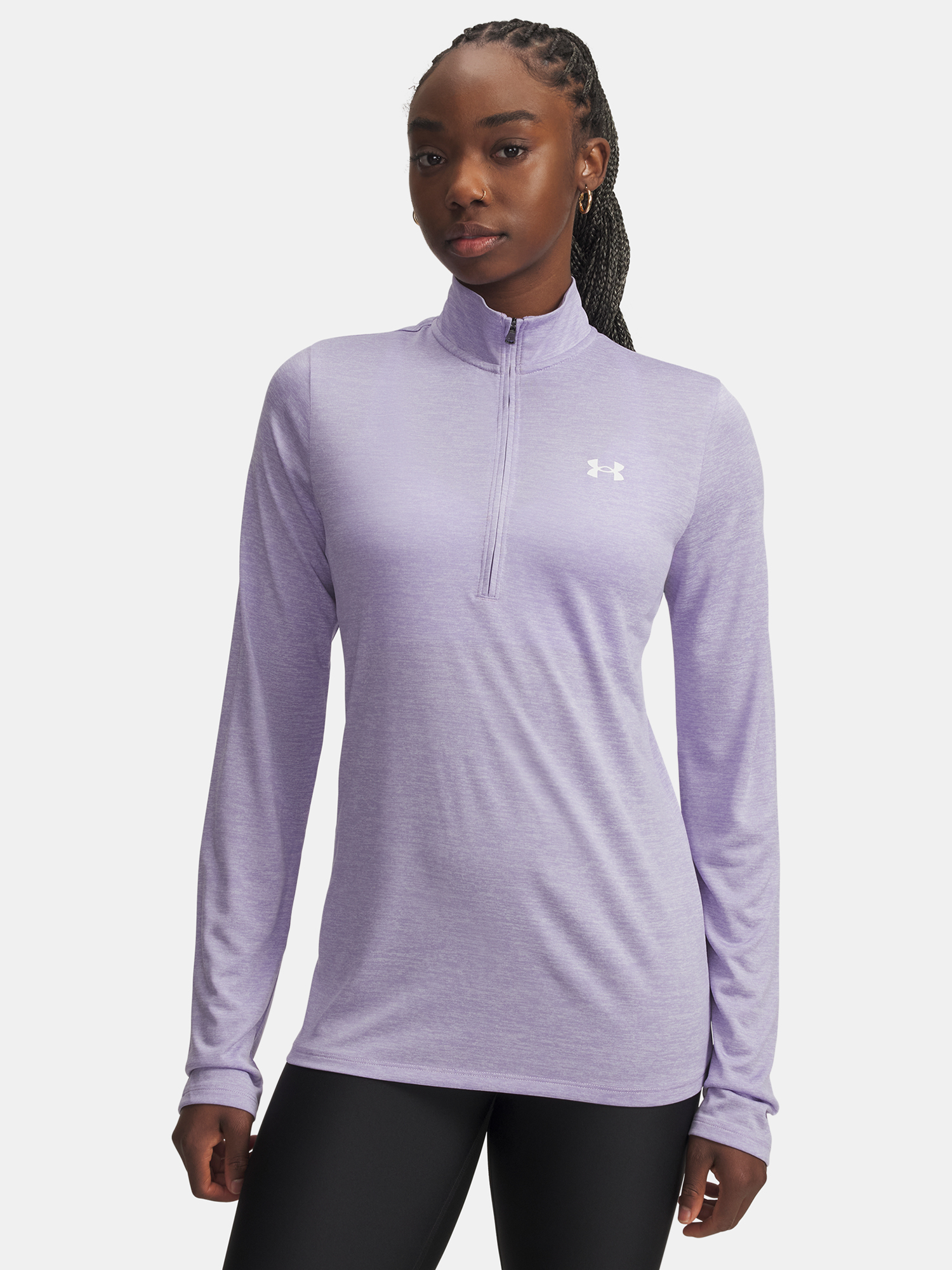 Under Armour Tech 1/2 Zip T-Shirt - Twist-PPL - Women's